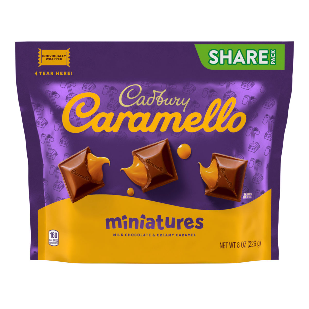 Hershey's Cadbury Caramello Mini's Share Pack SUB 8oz 1/8ct
