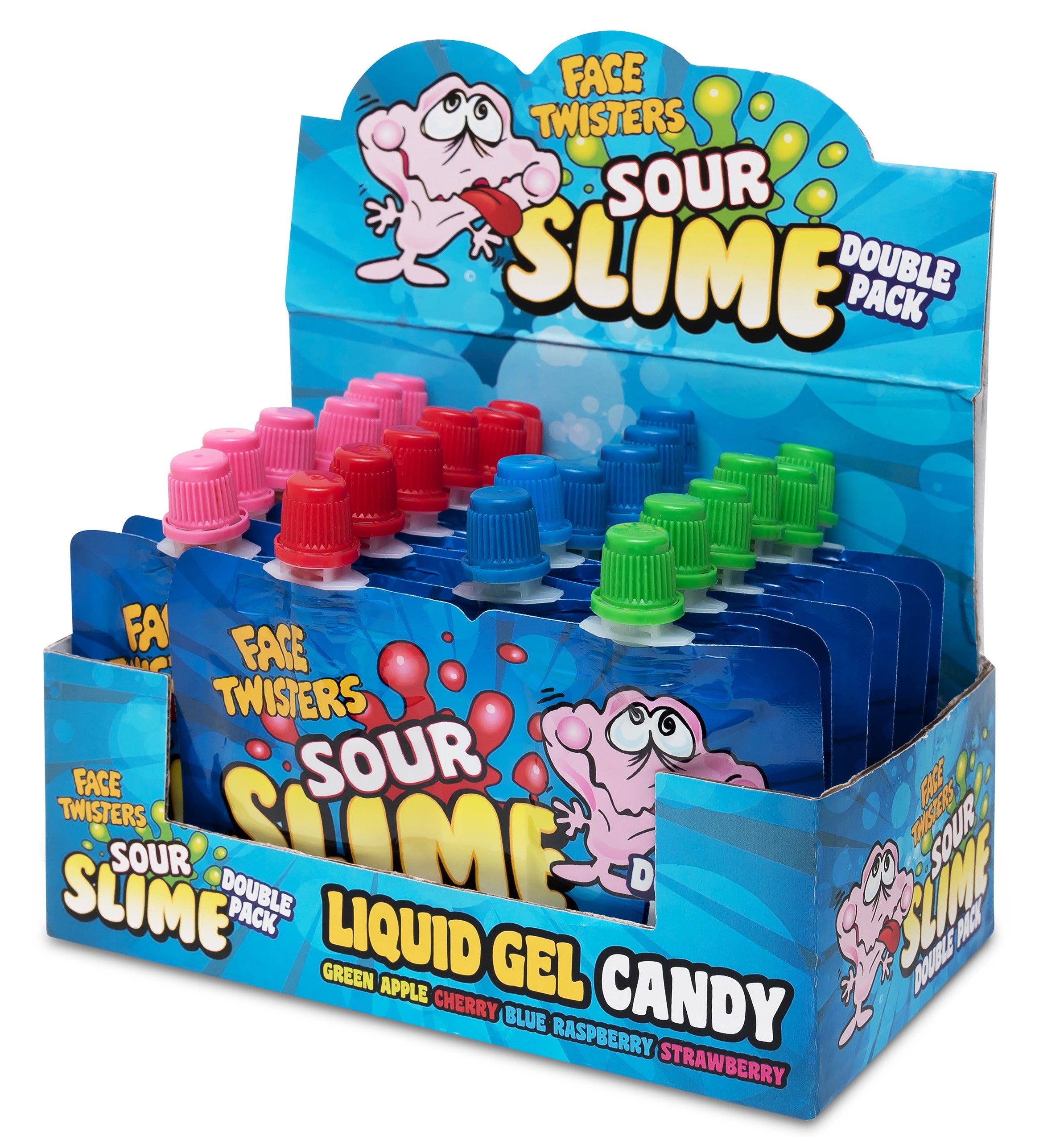 Face Twisters Novelty Sour Slime 1.4 oz (40g) 8 / 18 ct