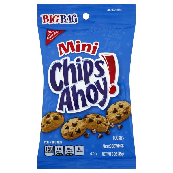 Mondelez Big Bag Cookies/Crackers Nabisco Mini Chips Ahoy 36ct 3oz