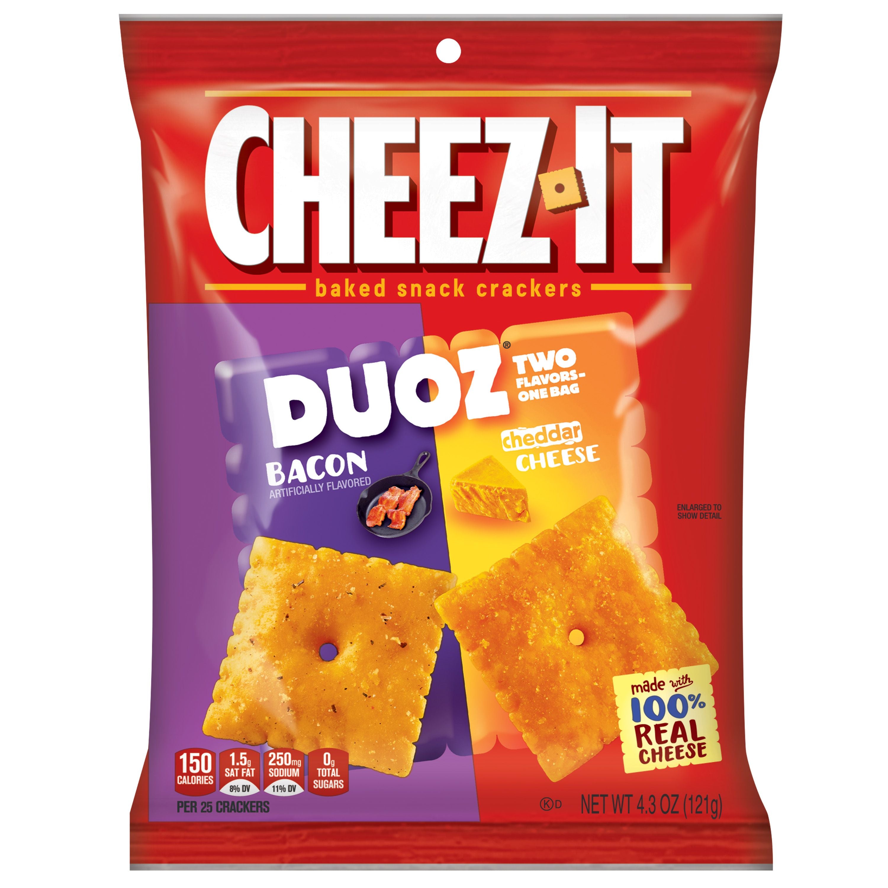 Kellogg's Duoz/Snack Mixes Bacon & Cheddar Cheese 6ct 4.3oz