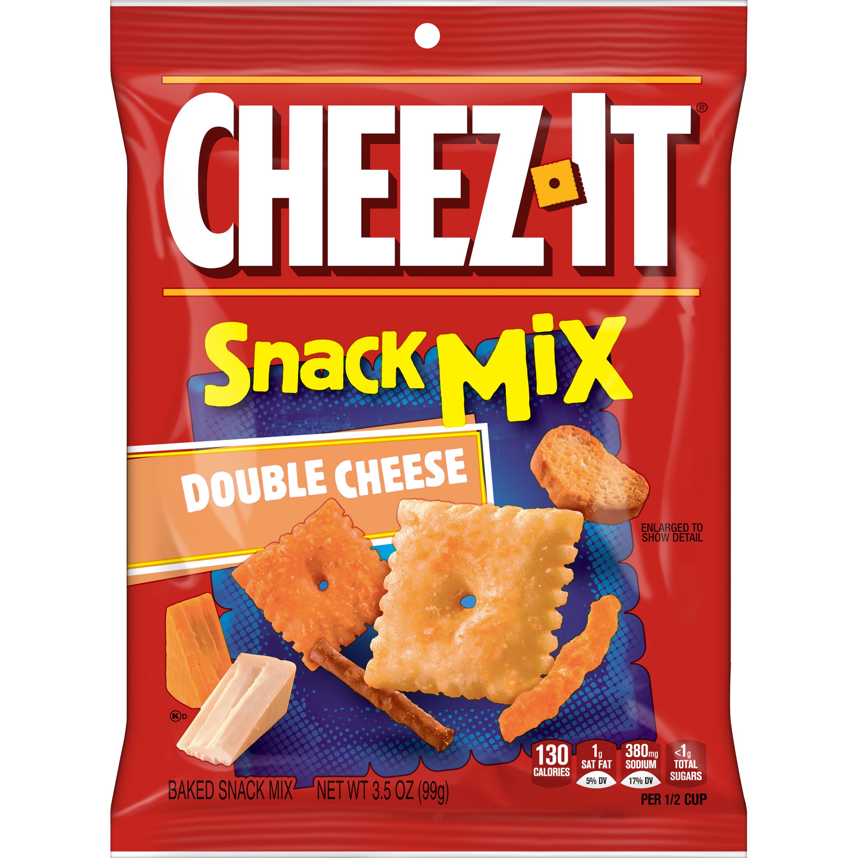 Kellogg's Duoz/Snack Mixes Cheez-It Double Cheese 6ct 3.5oz