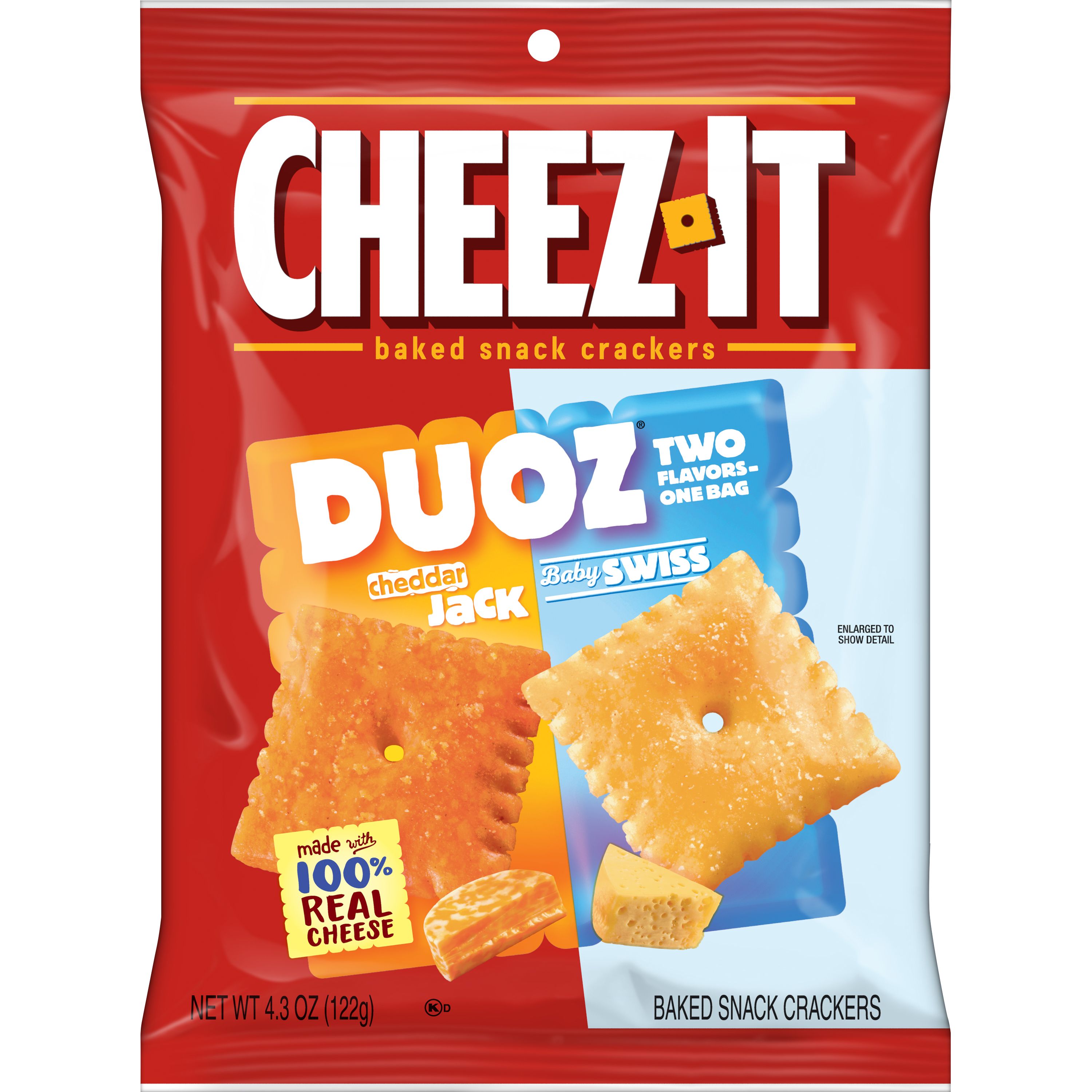 Kellogg's Duoz/Snack Mixes Cheez-it Cheddar Jack/Baby Swiss 6ct 4.3oz