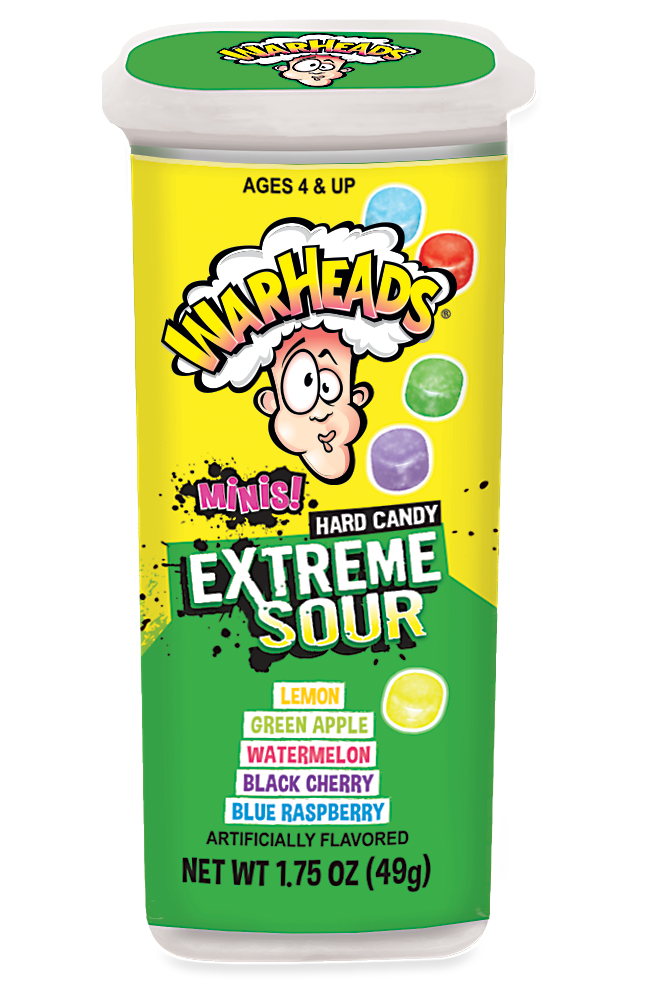 Warheads Extreme Sour Minis 8/18ct 1.75oz