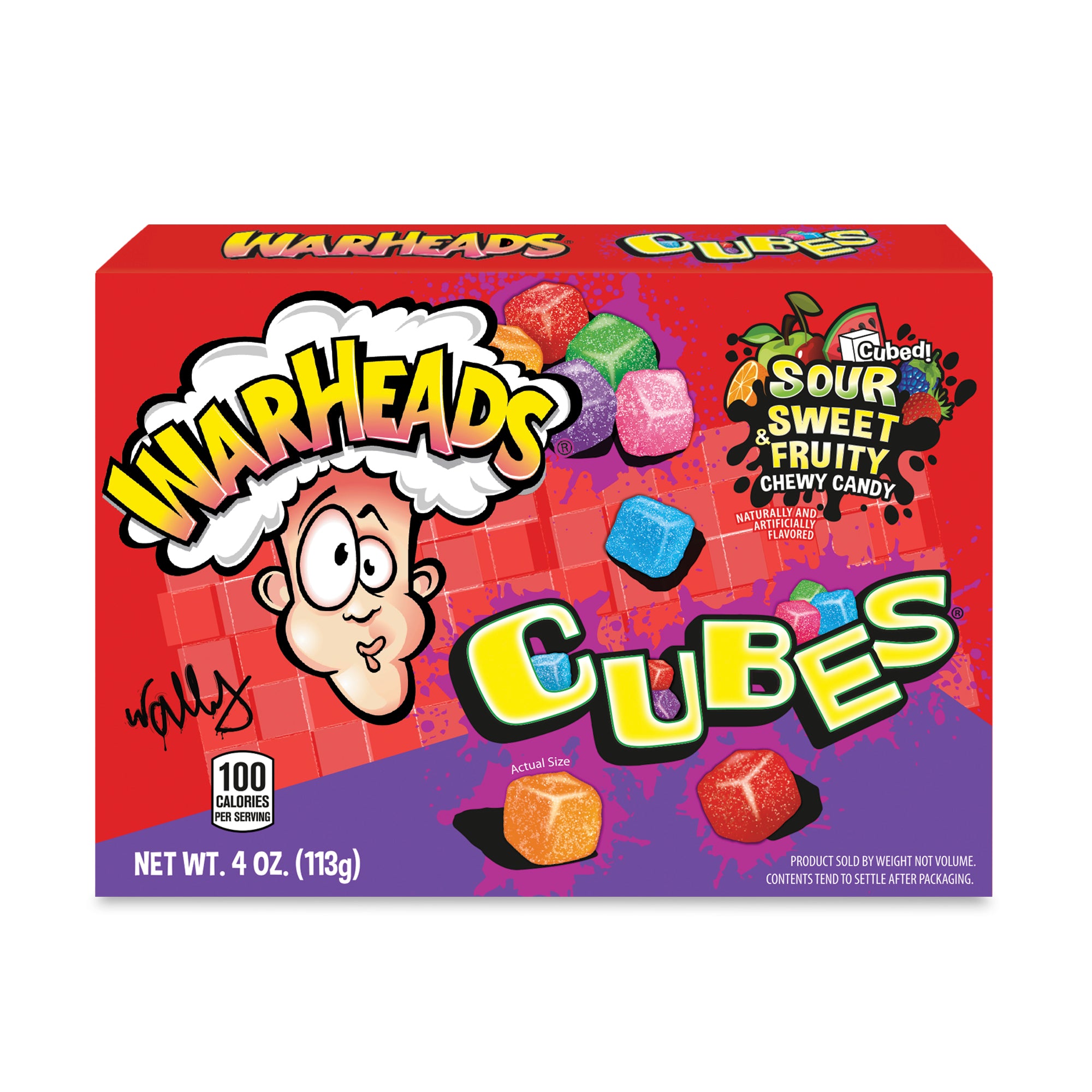 Warheads Theater Box Chewy Cubes 12ct 4oz