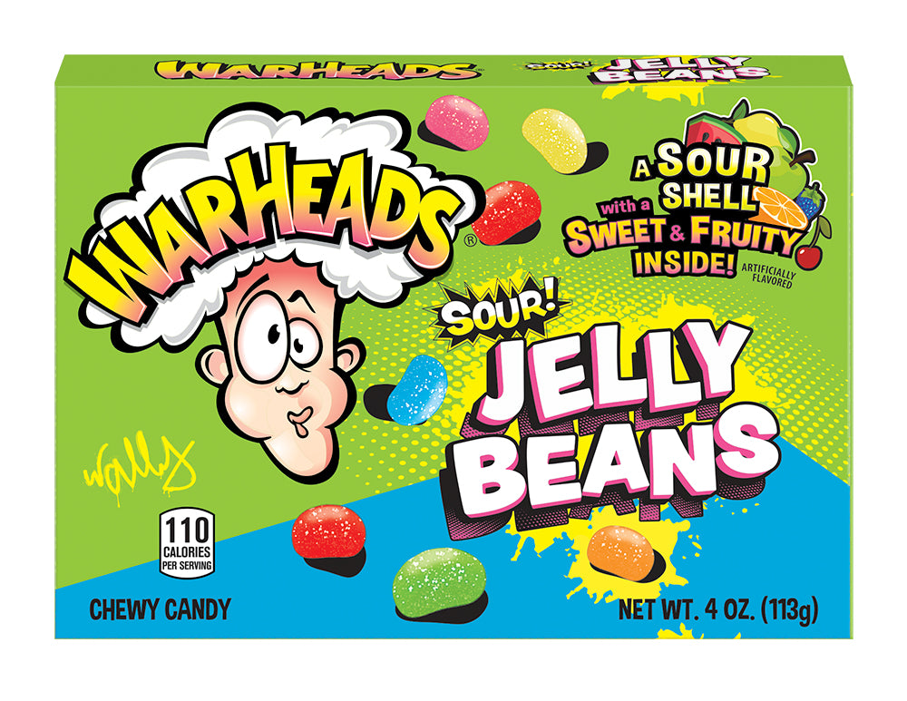 Warheads Theater Box Sour Jelly Beans 12ct 4oz