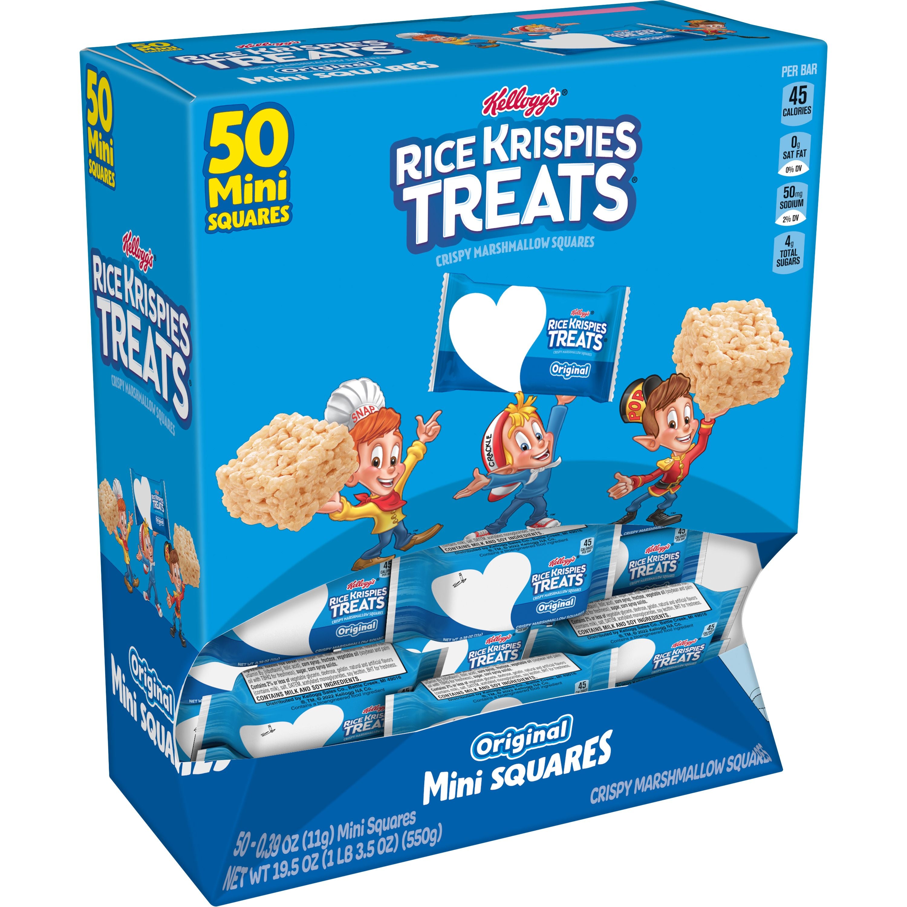 Rice Krispies Treats Mini Squares Original 4/50ct .39oz