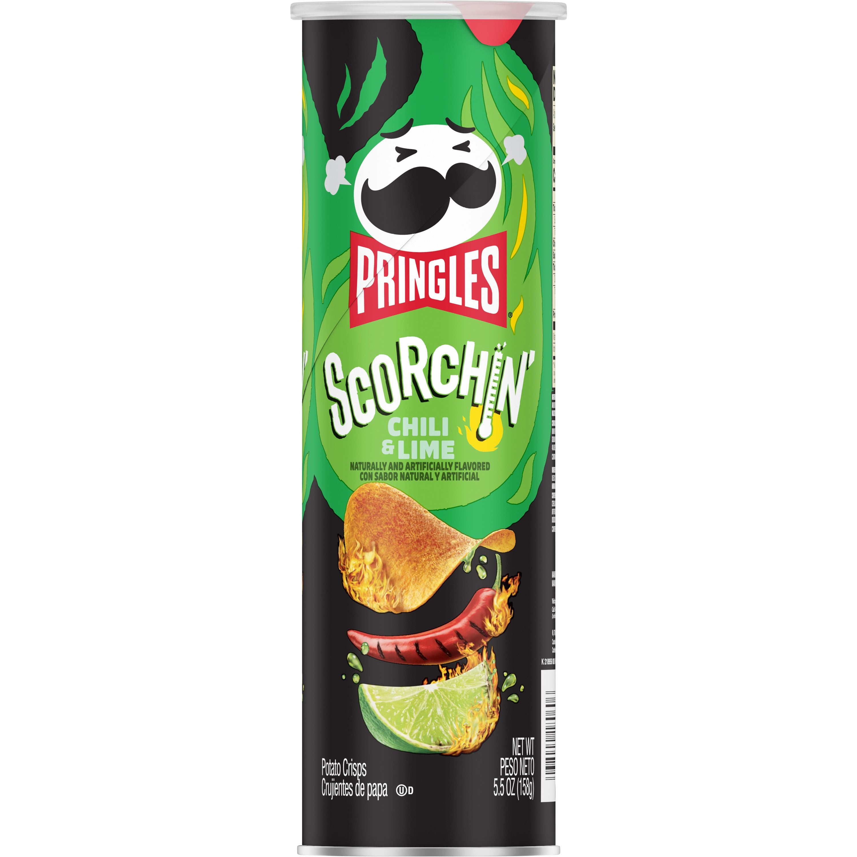 Pringles Scorchin' Chili Lime 5.6oz 1/14