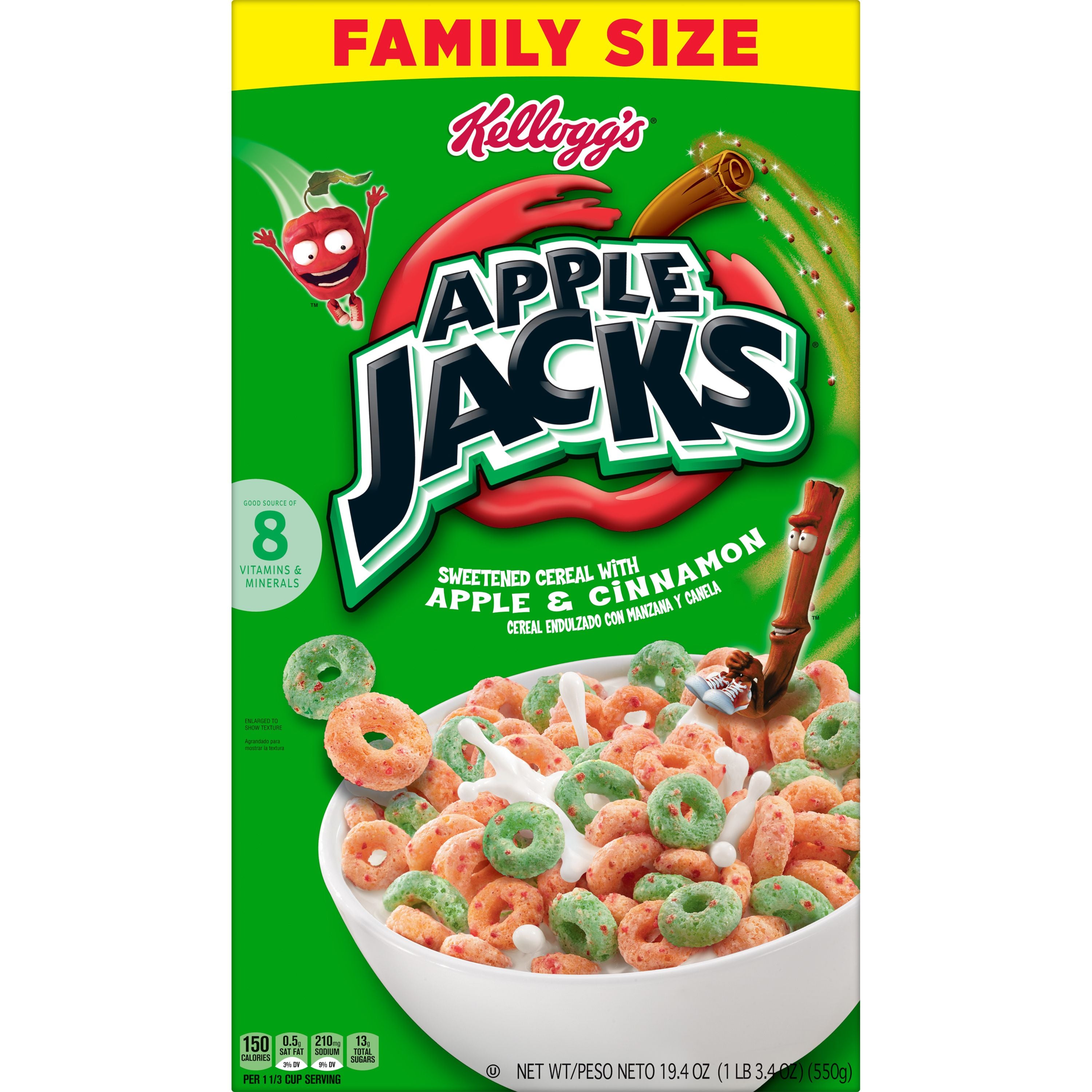 Kellogg's Family Size Apple Jacks 18.40oz 1/12ct