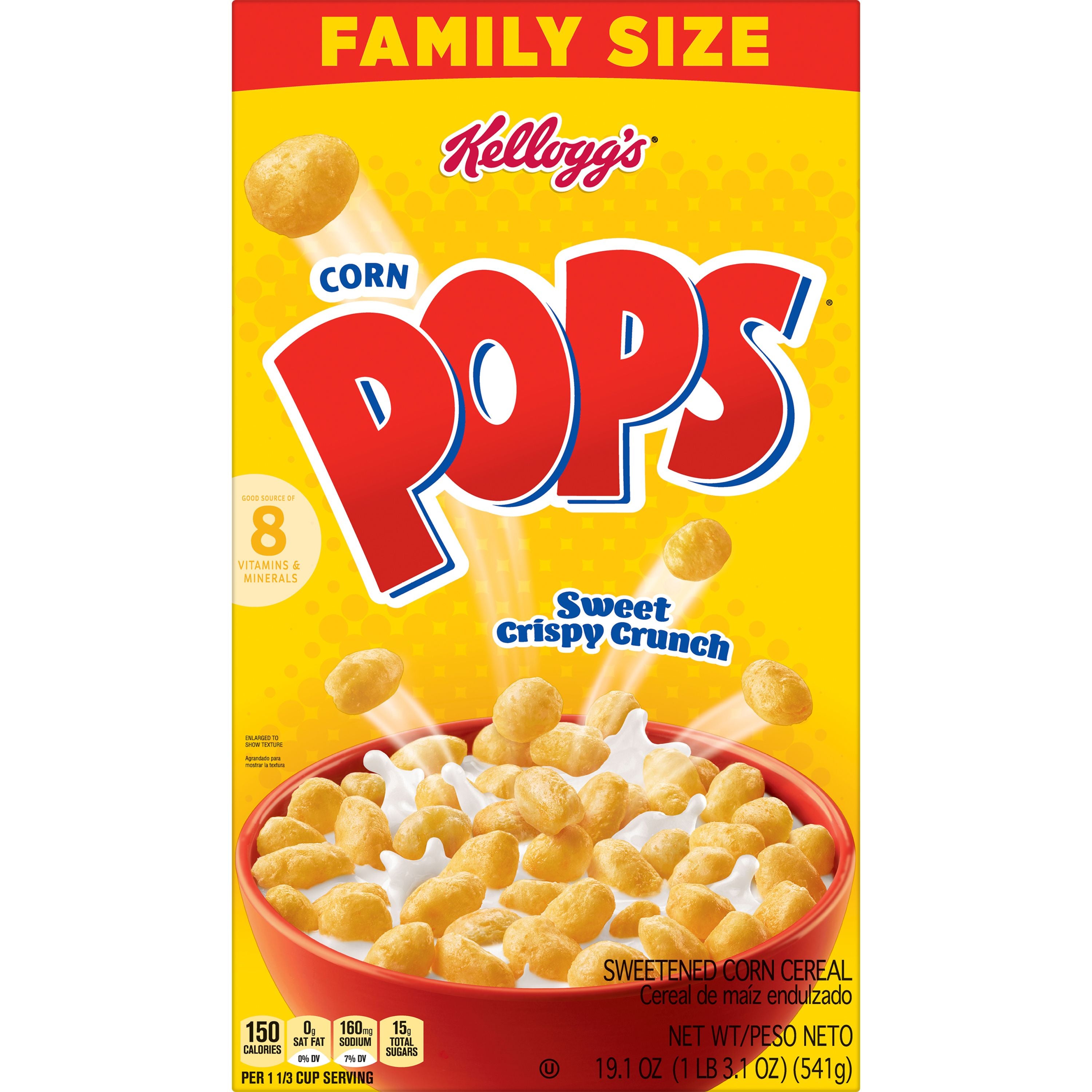 Kellogg's Grocery Cereal Value Size Corn Pops 12ct 18.1oz