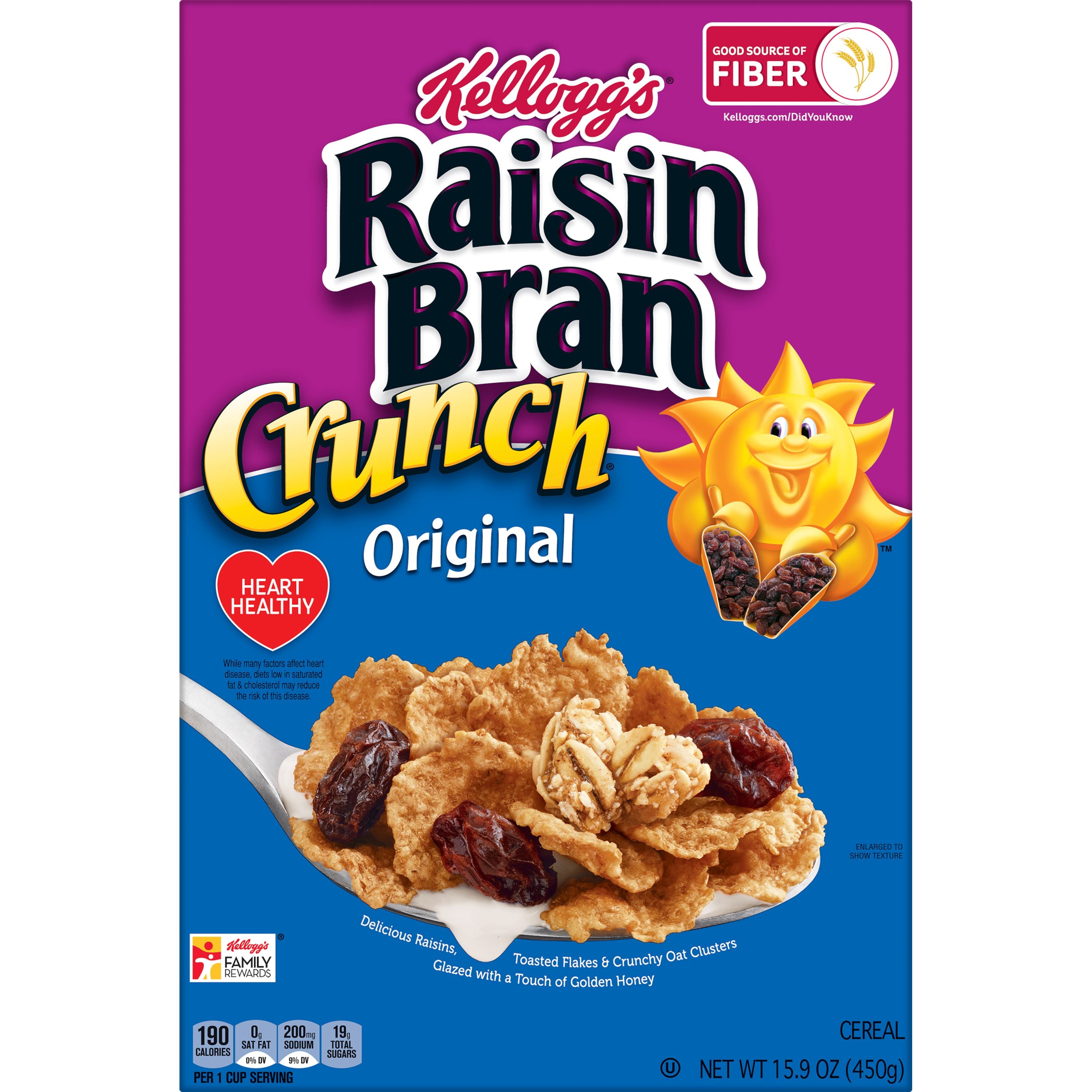 Kellogg's Boxed Cereal Raisin Bran Crunch 10ct 18.2oz