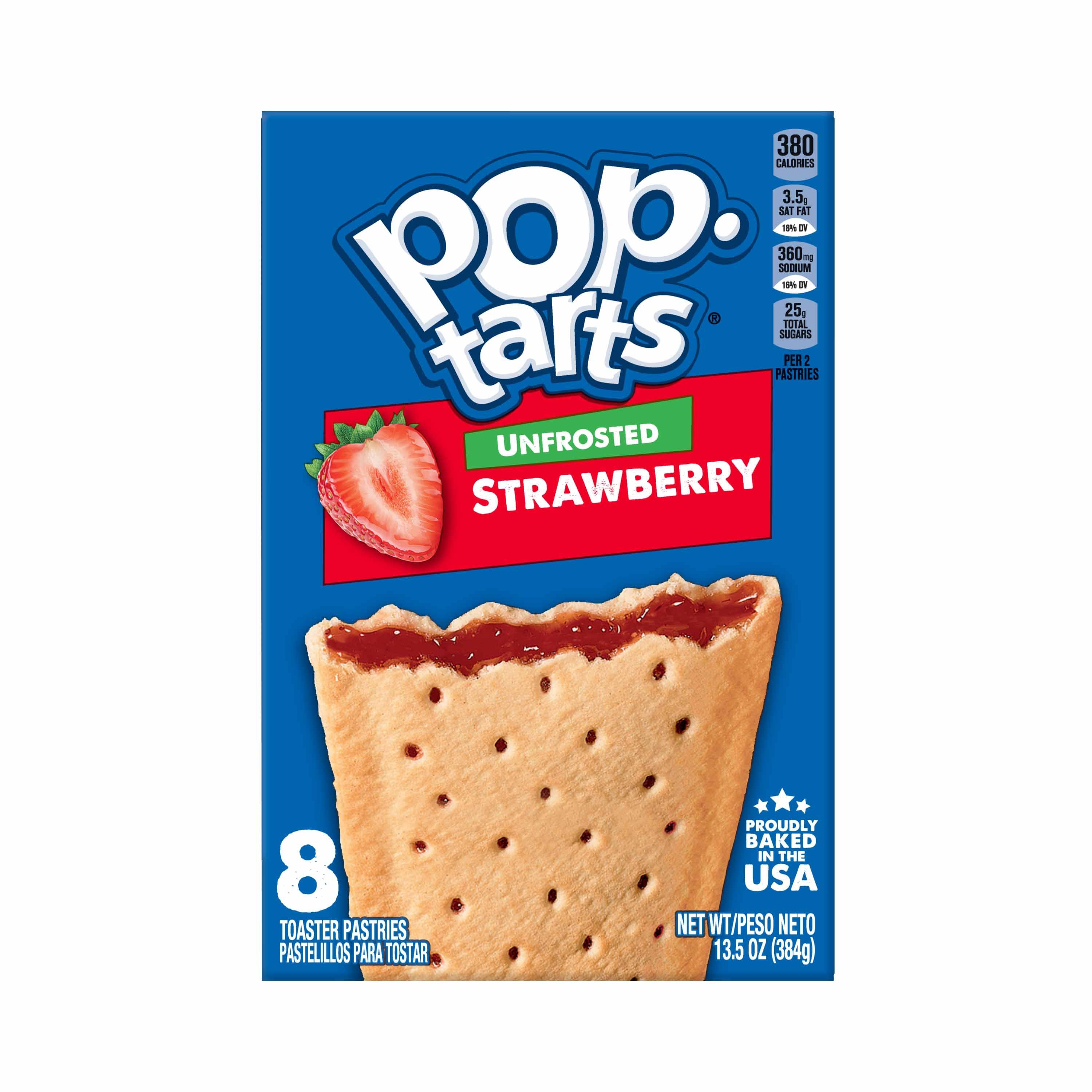 Pop Tarts Grocery Unfrosted Strawberry 12ct 13.50 oz