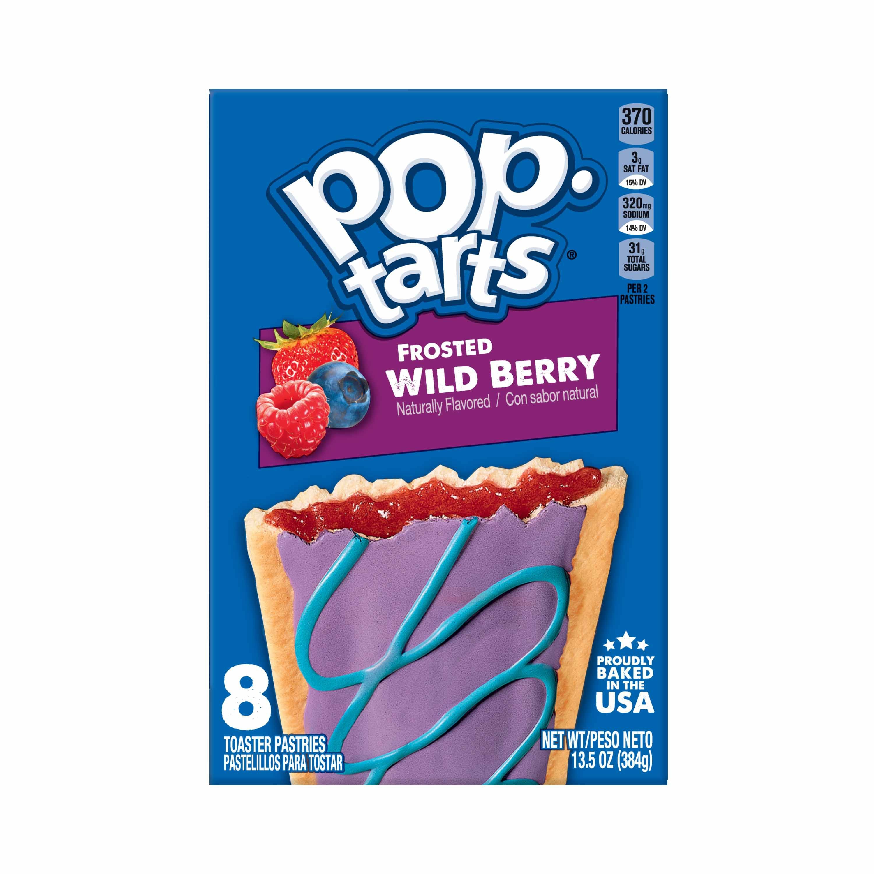 Pop Tarts Grocery Pack(8ct) Wildlicious Wild Berry 13.5oz 12/4ct