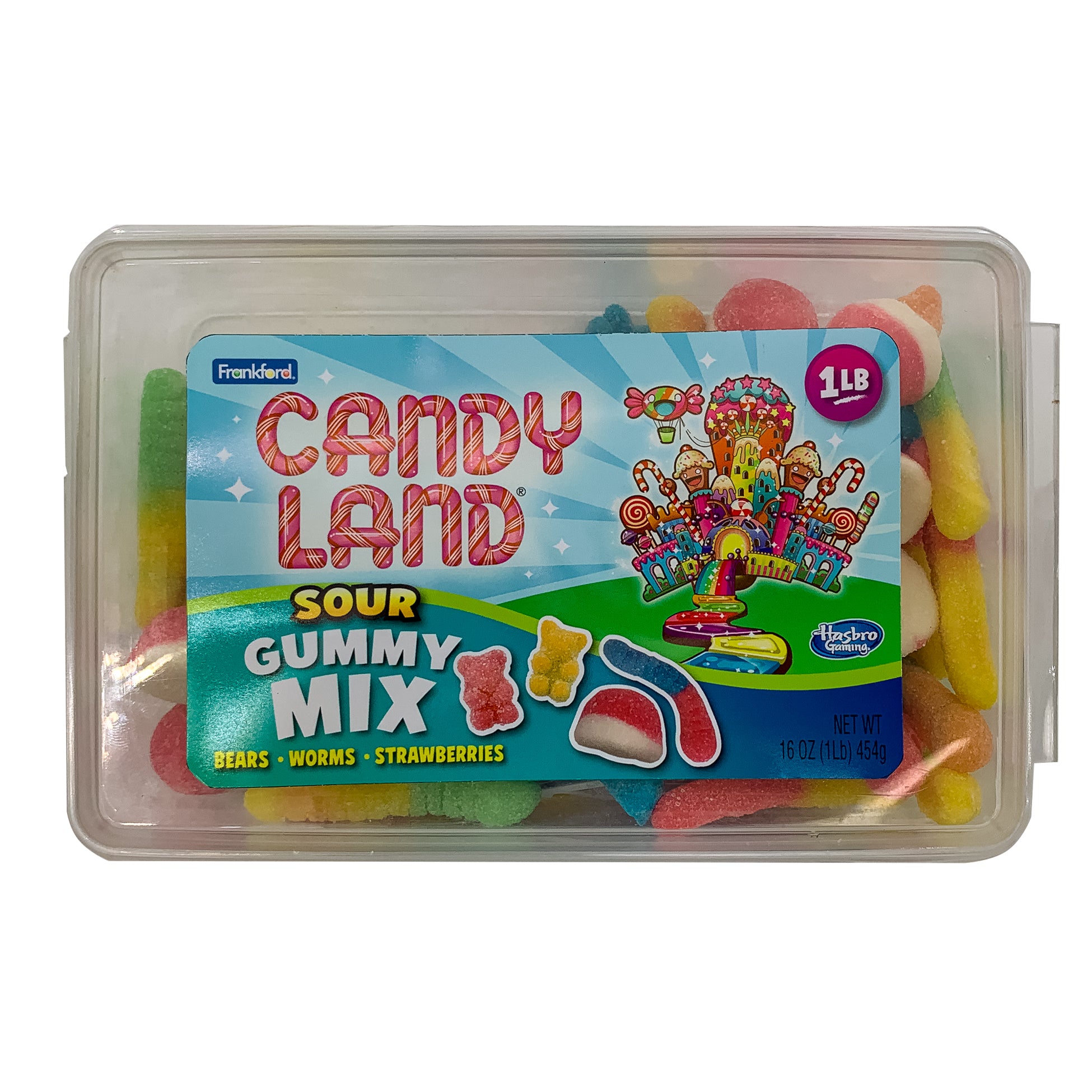 Candy Land Gummy Sour Mix Tub, 1lb  16 oz 12 CT