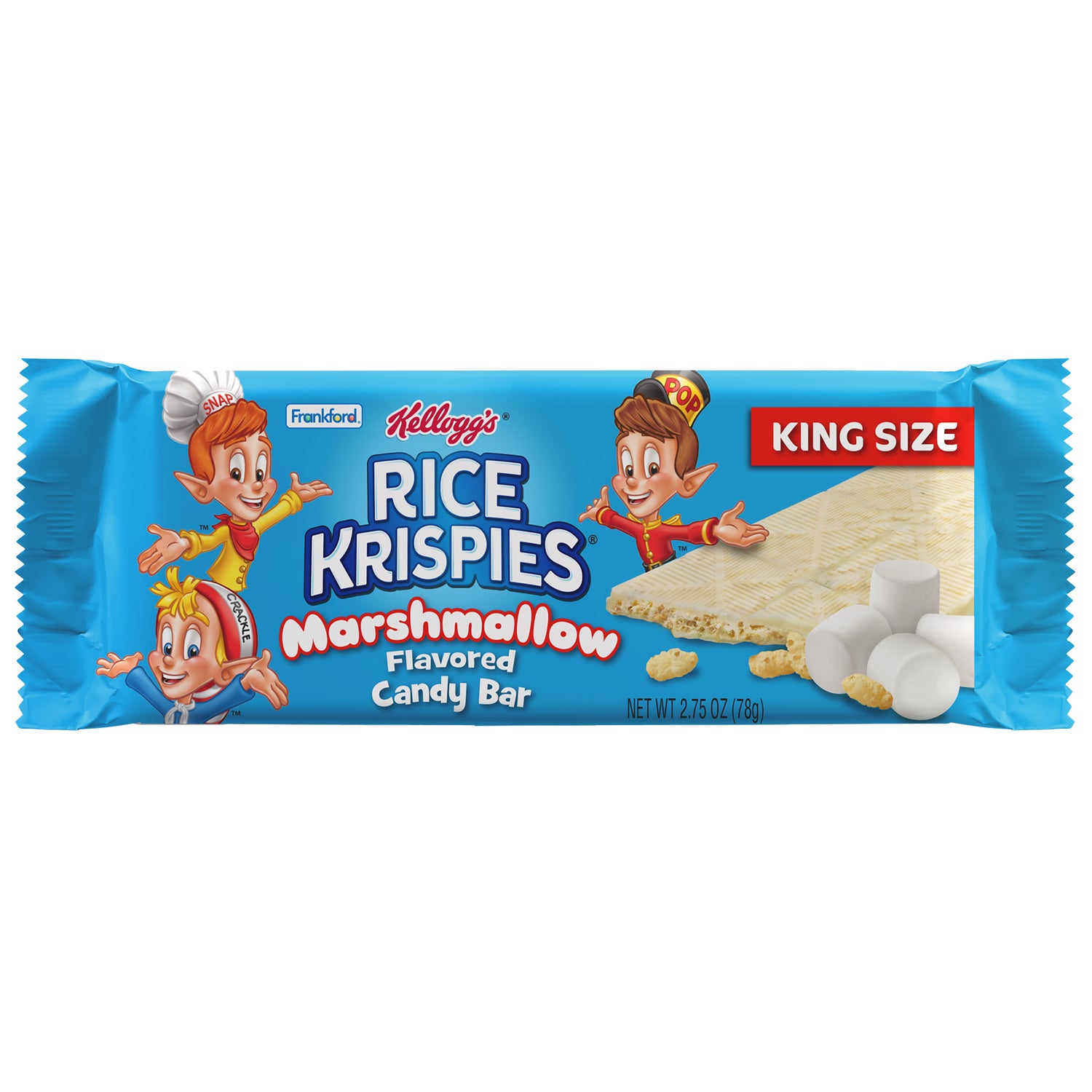 Frankford King Size Candy Bar Rice Krispies  2.75oz 6/18ct