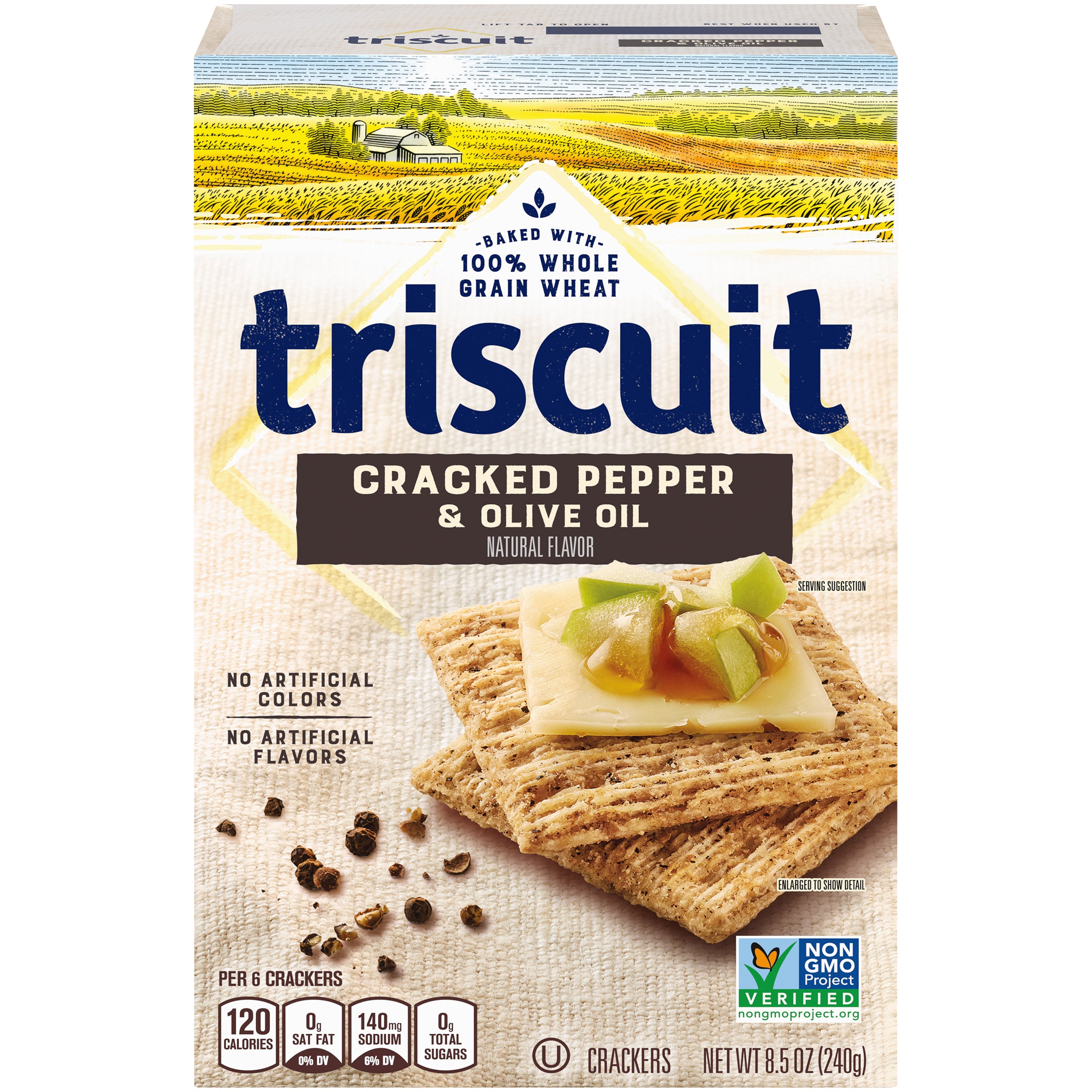 Mondelez Crackers Triscuit Cracked Pepper & Olive Oil 6ct 8.5oz