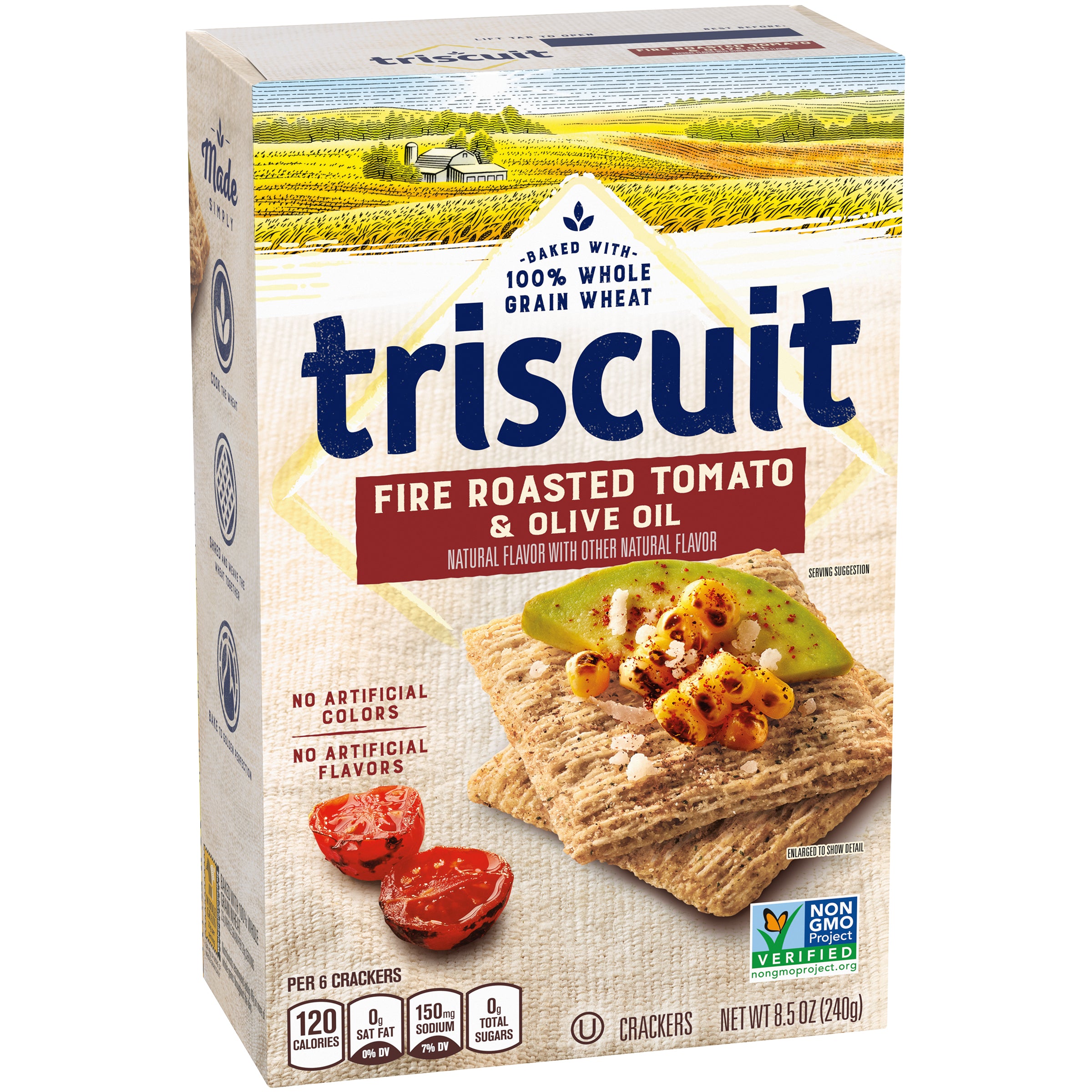 Mondelez Grocery Pak Triscuit Fire Roasted Tomato 6ct 8.5oz