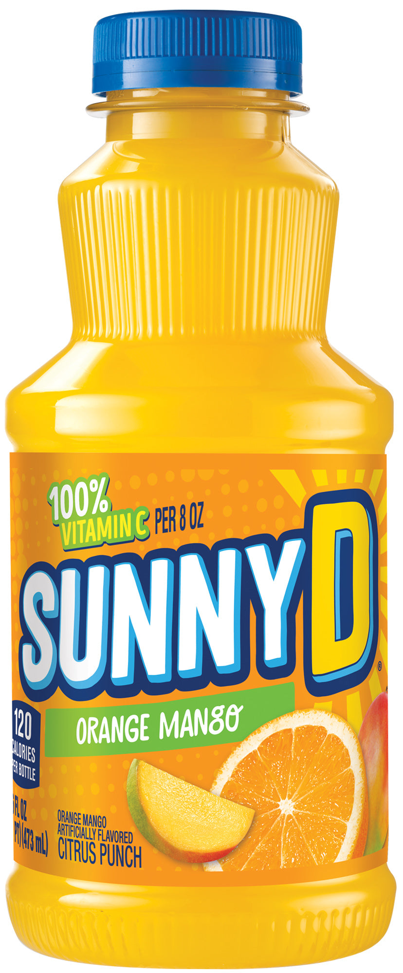 Sunny D Single Serve Pet Bottle Orange Mango 12ct 16oz