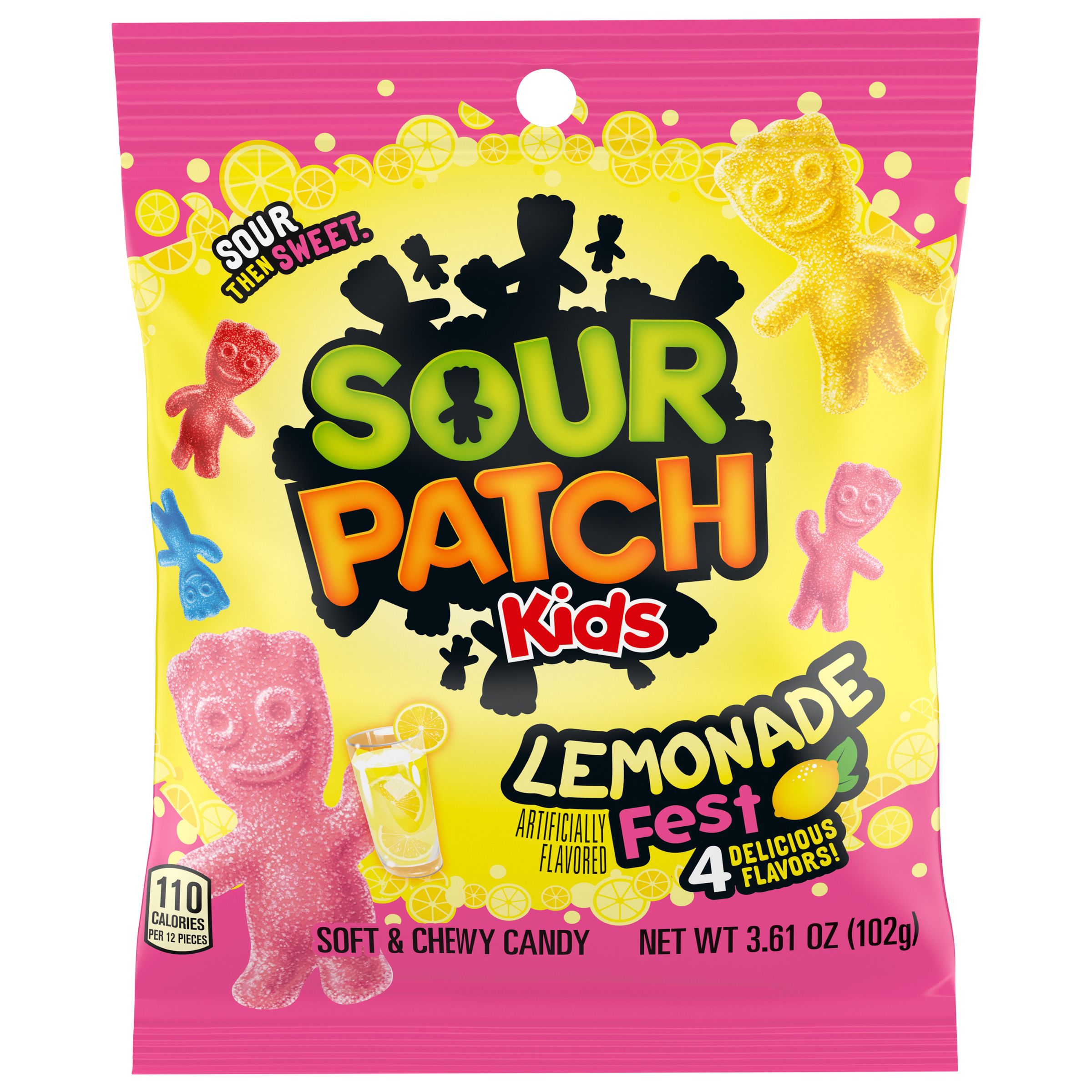 Sour Patch Kids Peg Lemonade 3.61oz 1/12ct