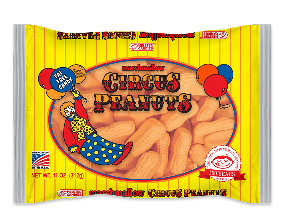 Circus Peanuts
11 oz. Laydown Bag  1/12ct