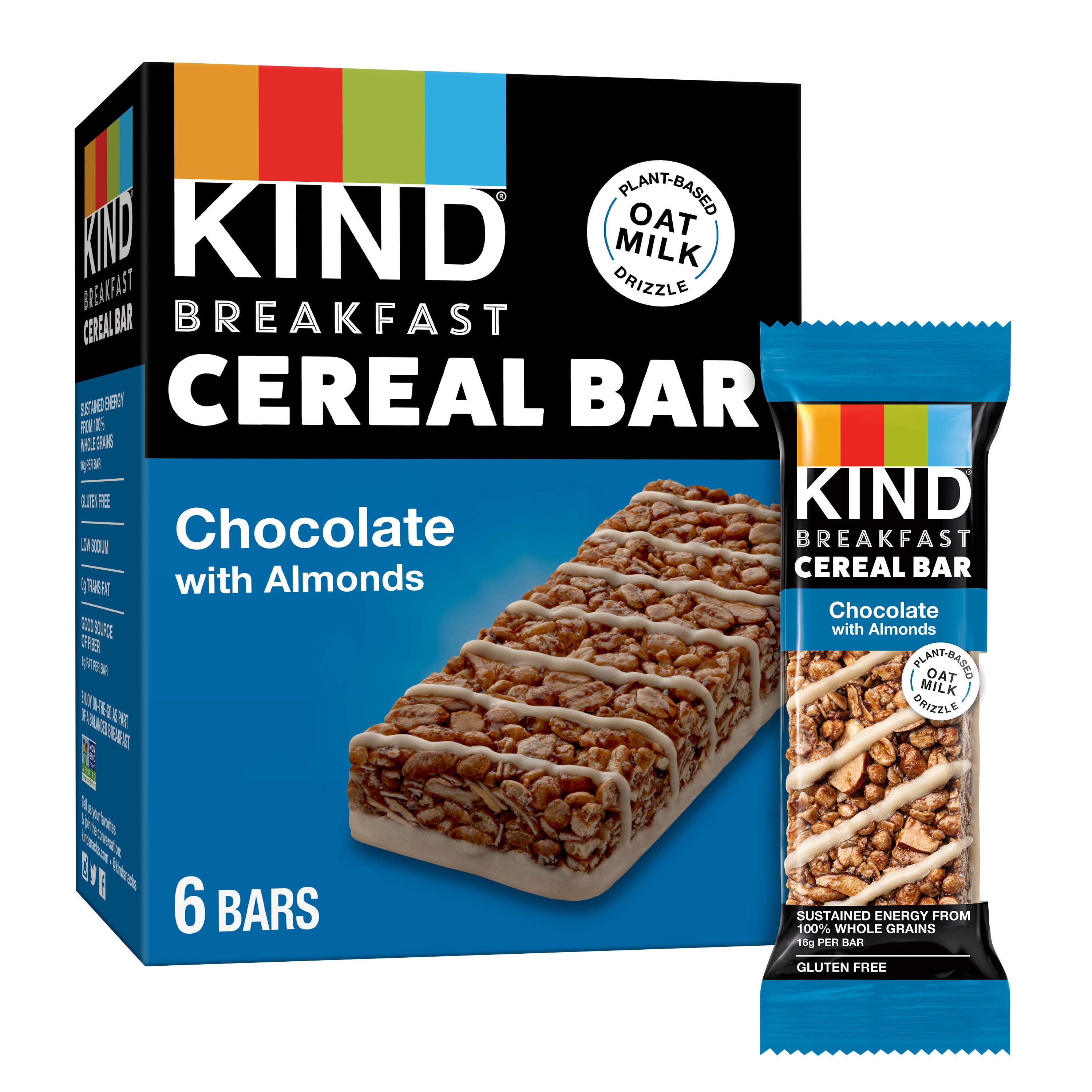 Kind Cereal Bar Choc w/Almonds 1.55oz 6/6ct