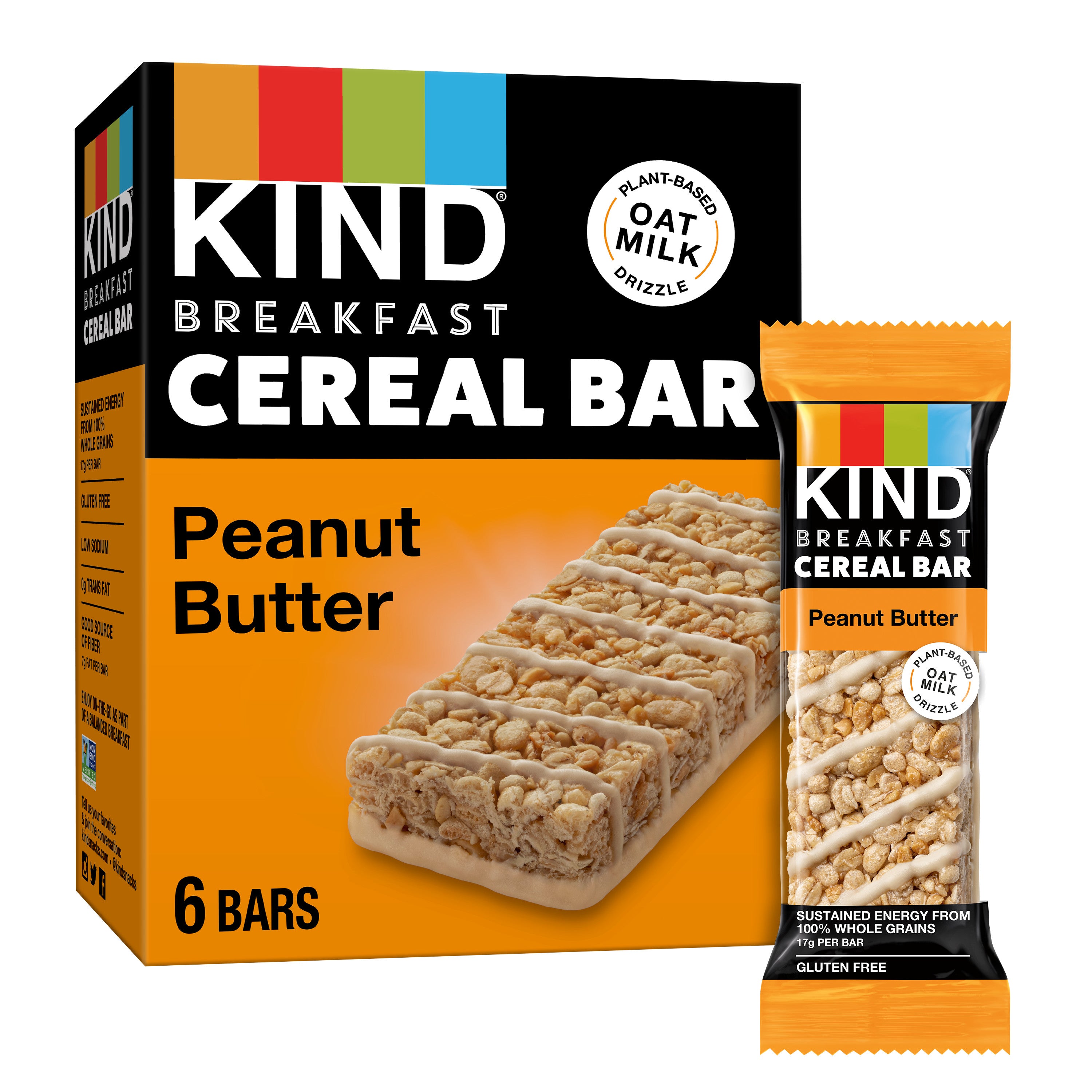 Kind Cereal Bar Peanut Butter 1.55oz 6/6ct