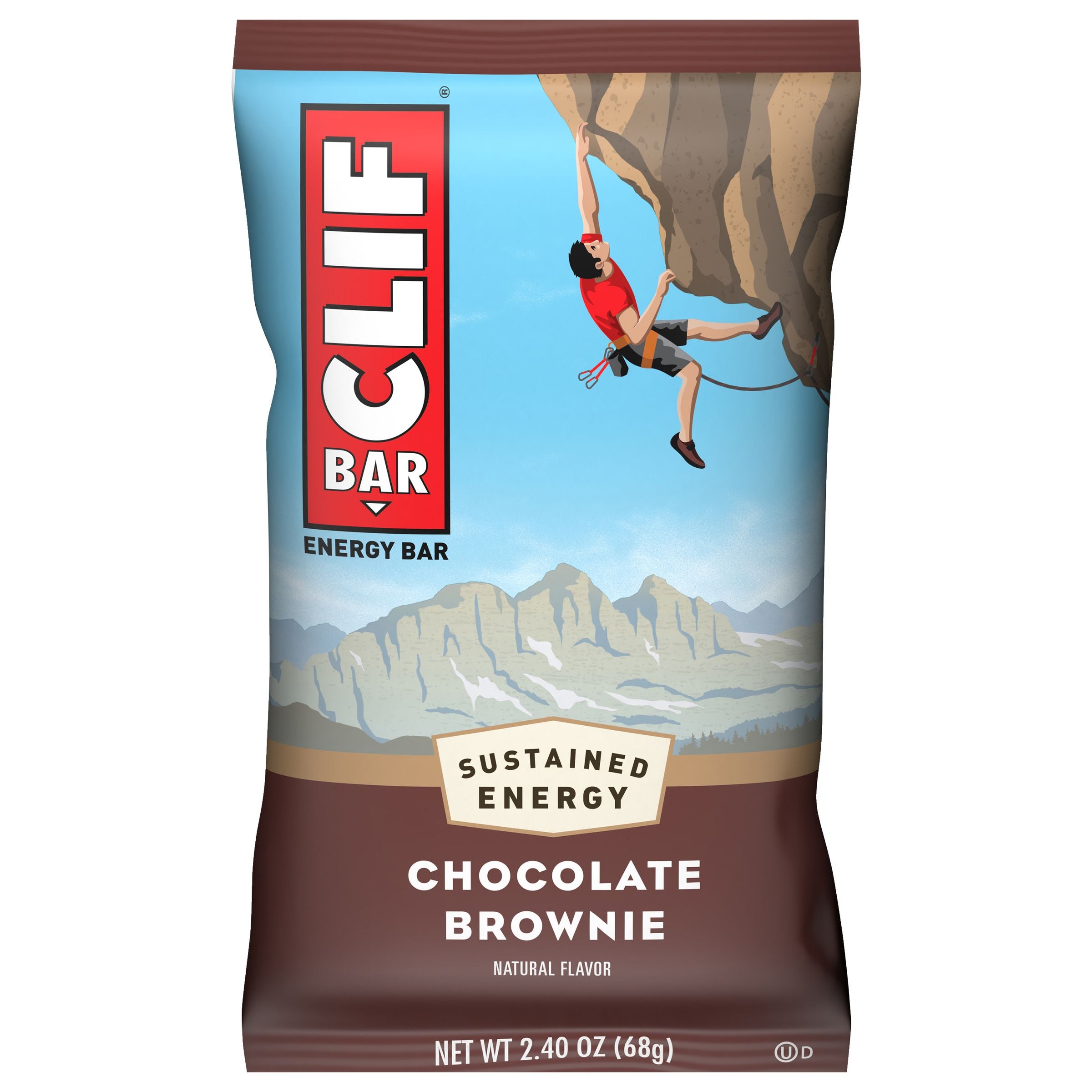 CLIF BAR CHOCOLATE BROWNIE ENERGY BAR 2.4 OZ 16 x 12