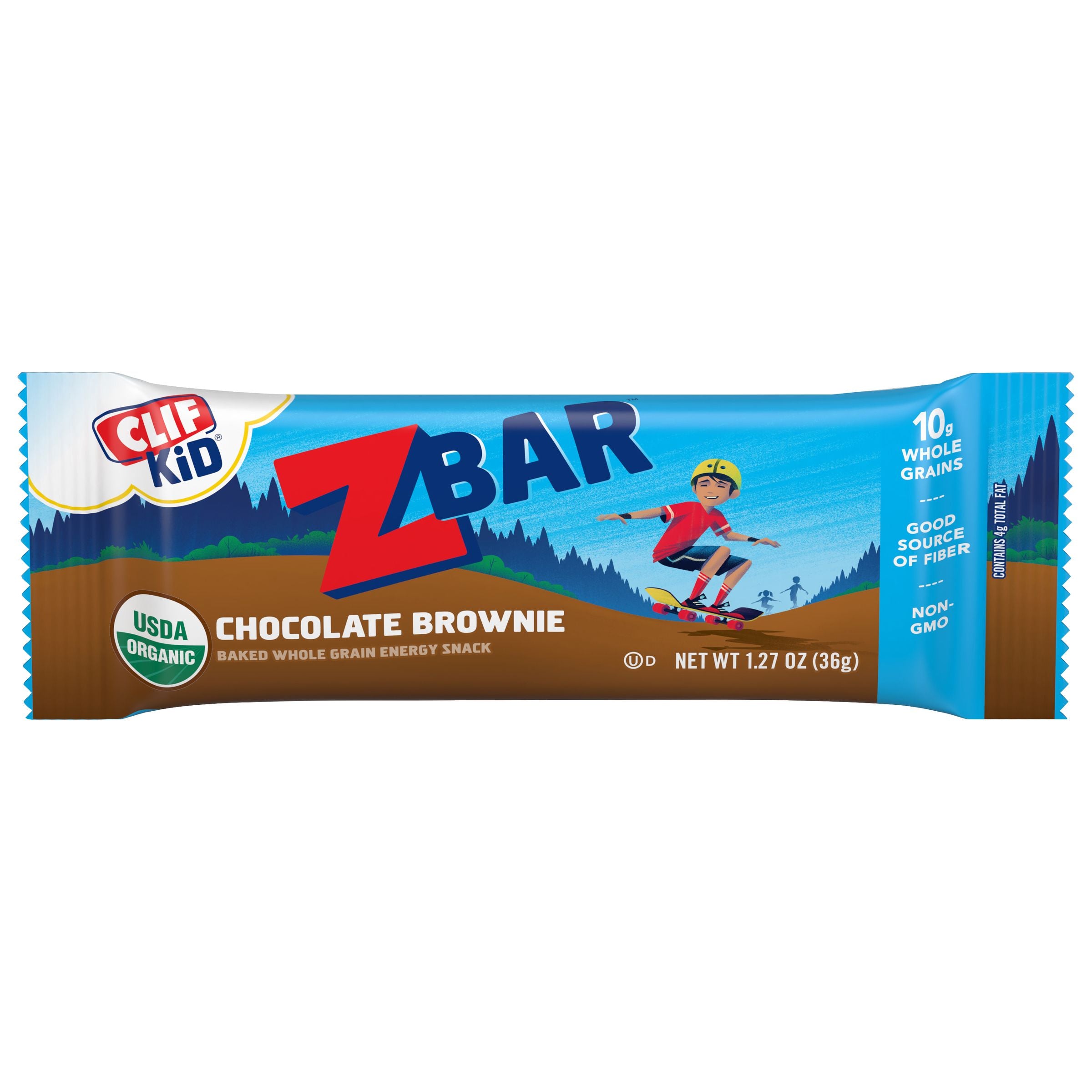 CLIF ZBAR CHOCOLATE BROWNIE NON GMO ENERGY BAR 1.27 OZ 9 x 18