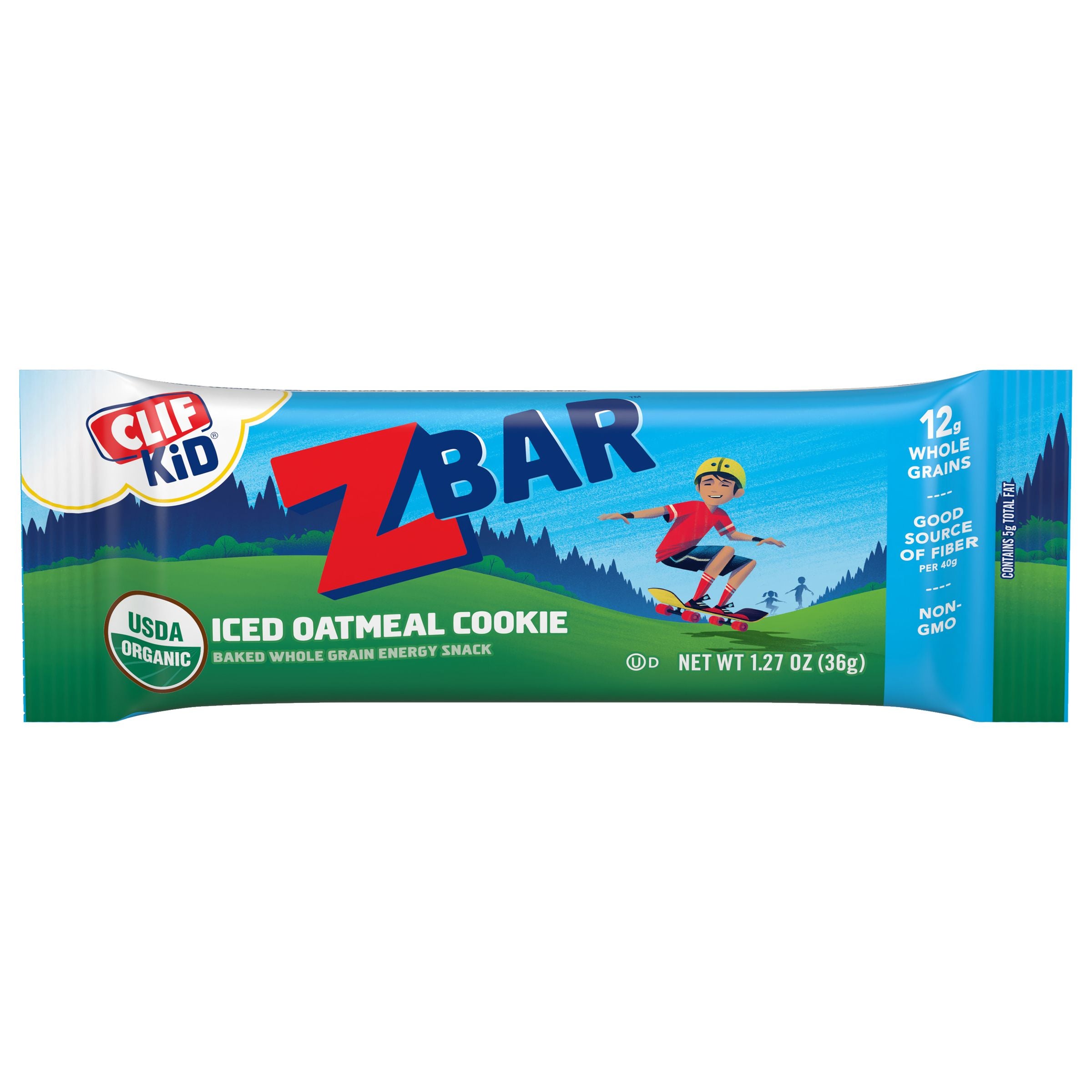 CLIF ZBAR ICED OATMEAL COOKIE NON GMO ENERGY BAR 1.27 OZ 9 x 18