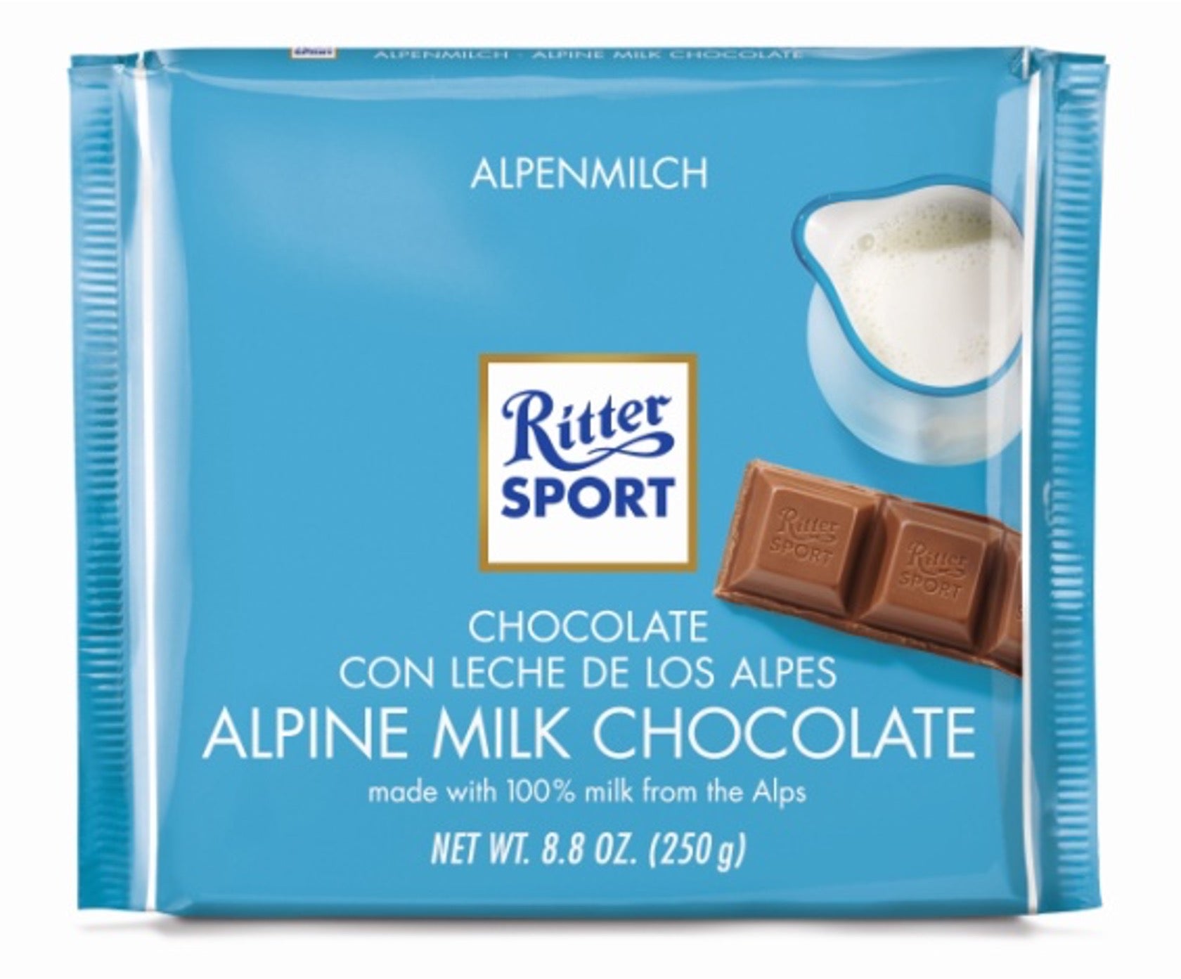 Ritter Sport 8.8 oz. Bars ALPINE MILK CHOCOLATE