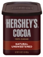 HERSHEY'S Unsweetened Cocoa Can, 16 oz., 12 ct.