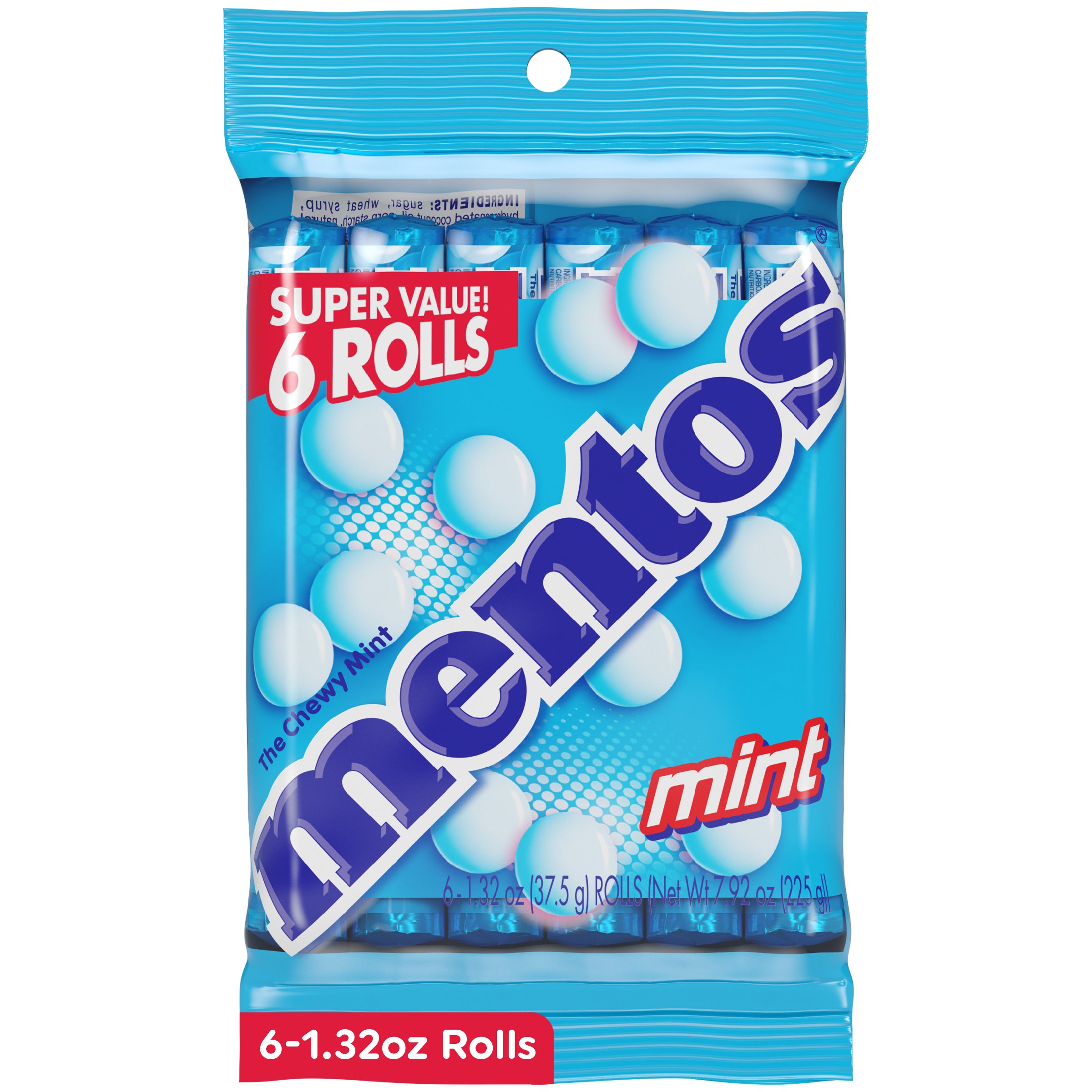 Perfetti Van Melle Z_Special Order Mentos Peggable 6 Pack Mint 12ct 7.8oz