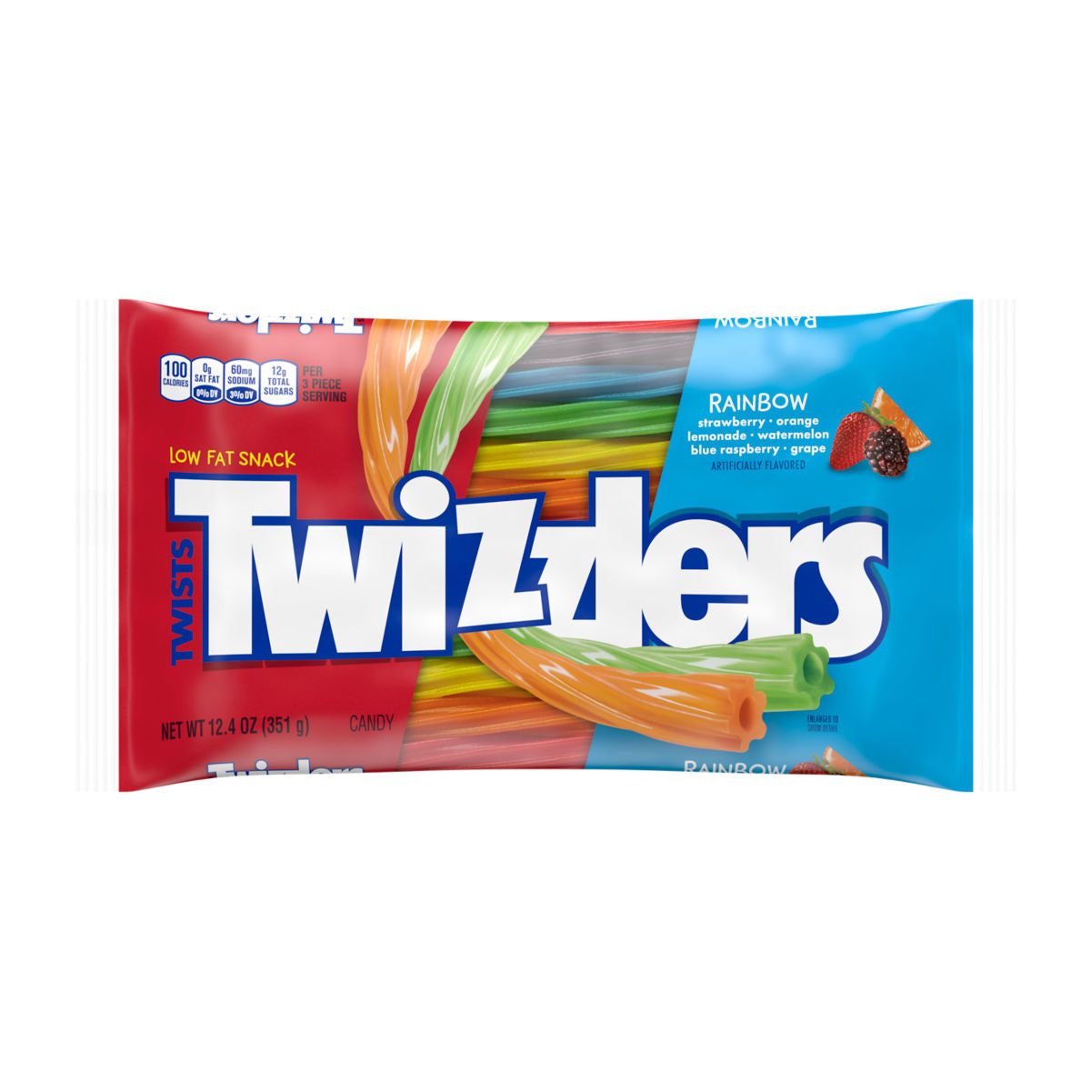 Hershey Large Bags Twizzlers Rainbow Twists 12ct 12.4oz