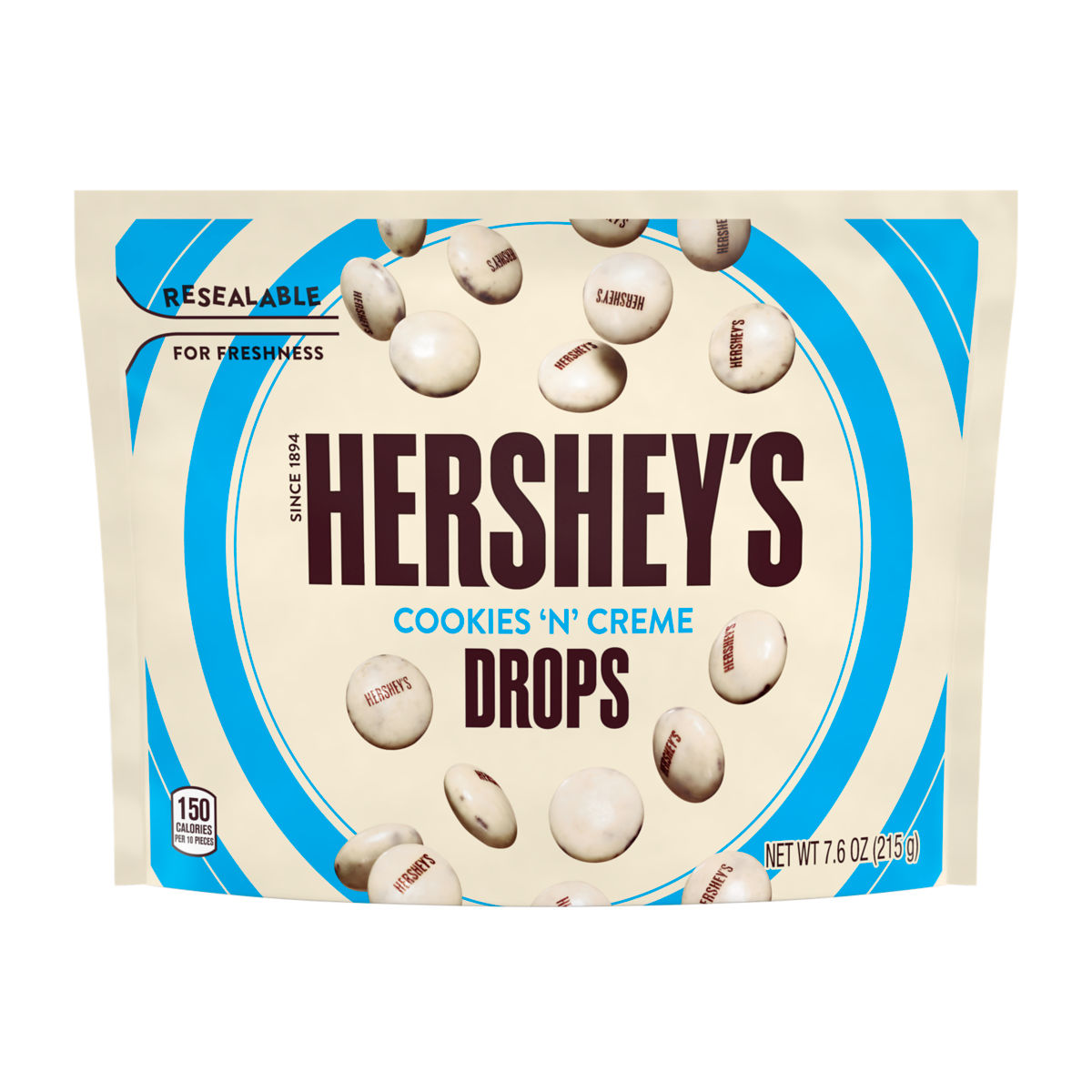 Hershey Pouch Cookies 'n' Creme Drops 8ct 7.6oz