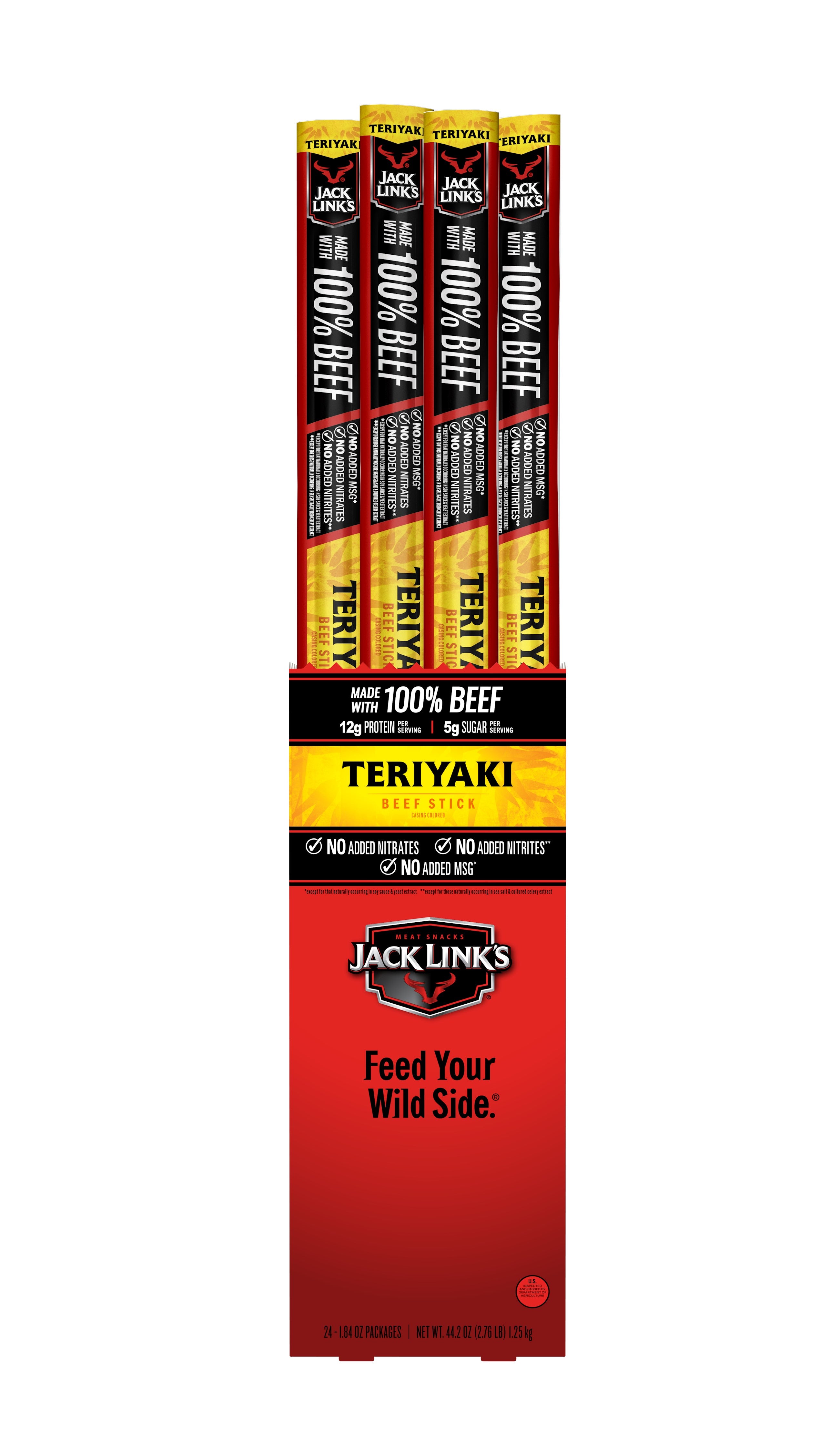 Jacks Links  Beef Stix TERIYAKI    1.84OZ 6/24