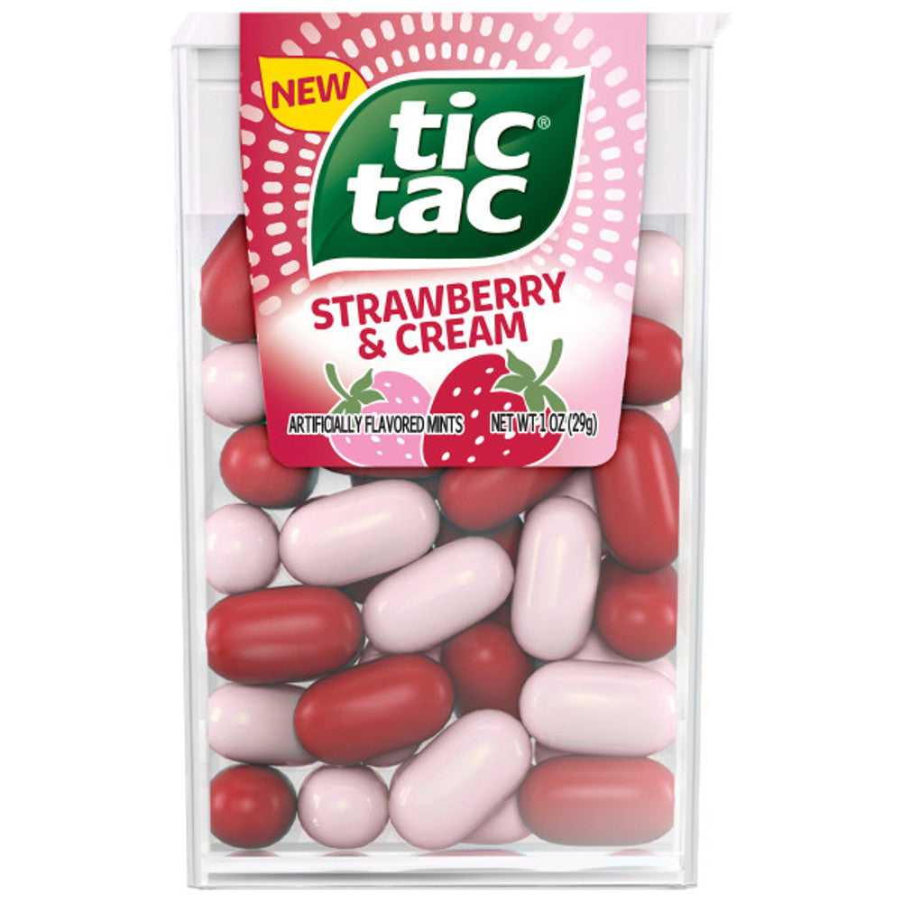 Tic Tac Strawberry & Cream Singles 1oz   24/12ct