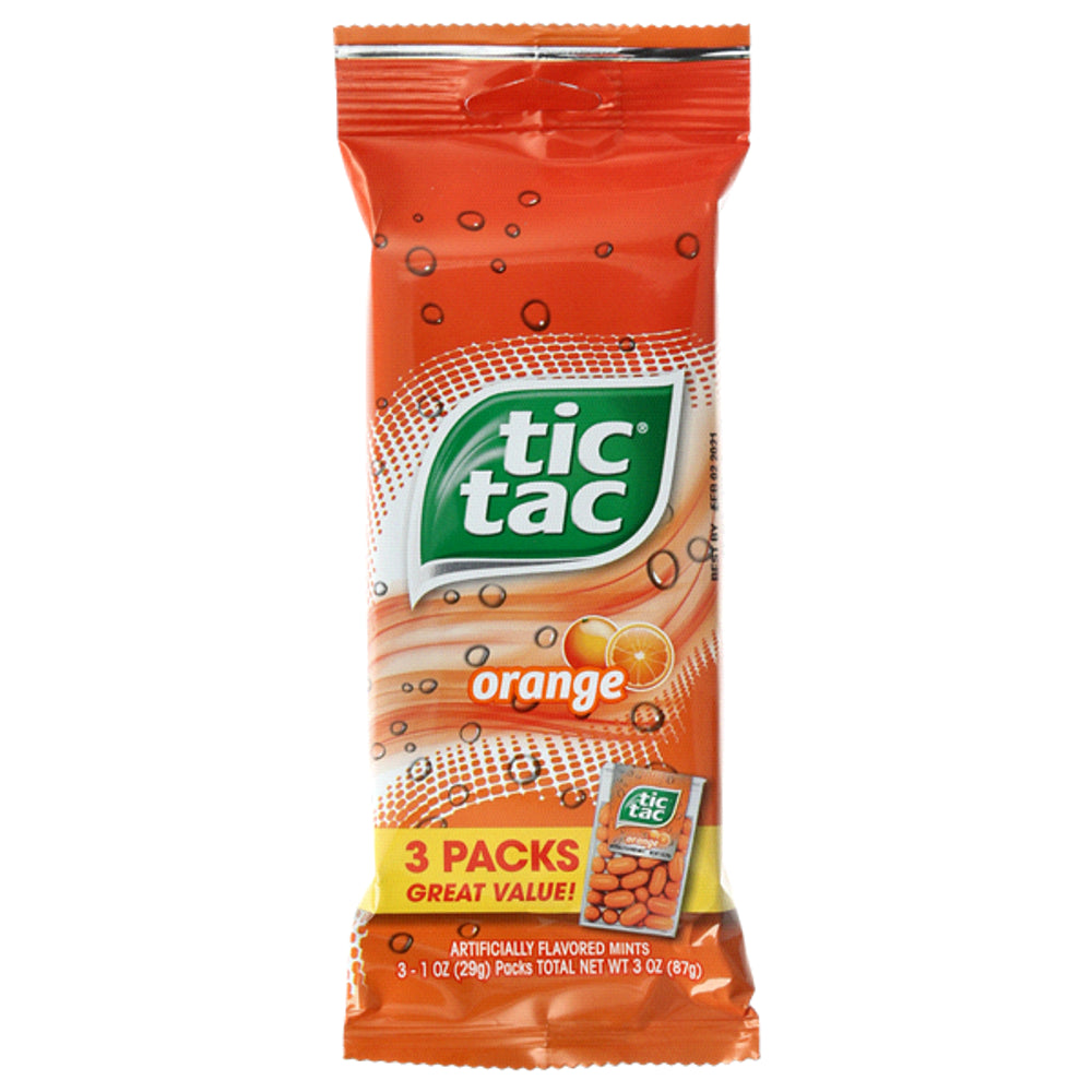 Tic Tac Multi Pack 3 Orange 2/12ct 3oz