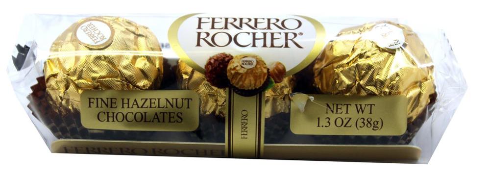 Praline Items Rocher 3-Piece(s) Shelf 12/12ct 1.3oz