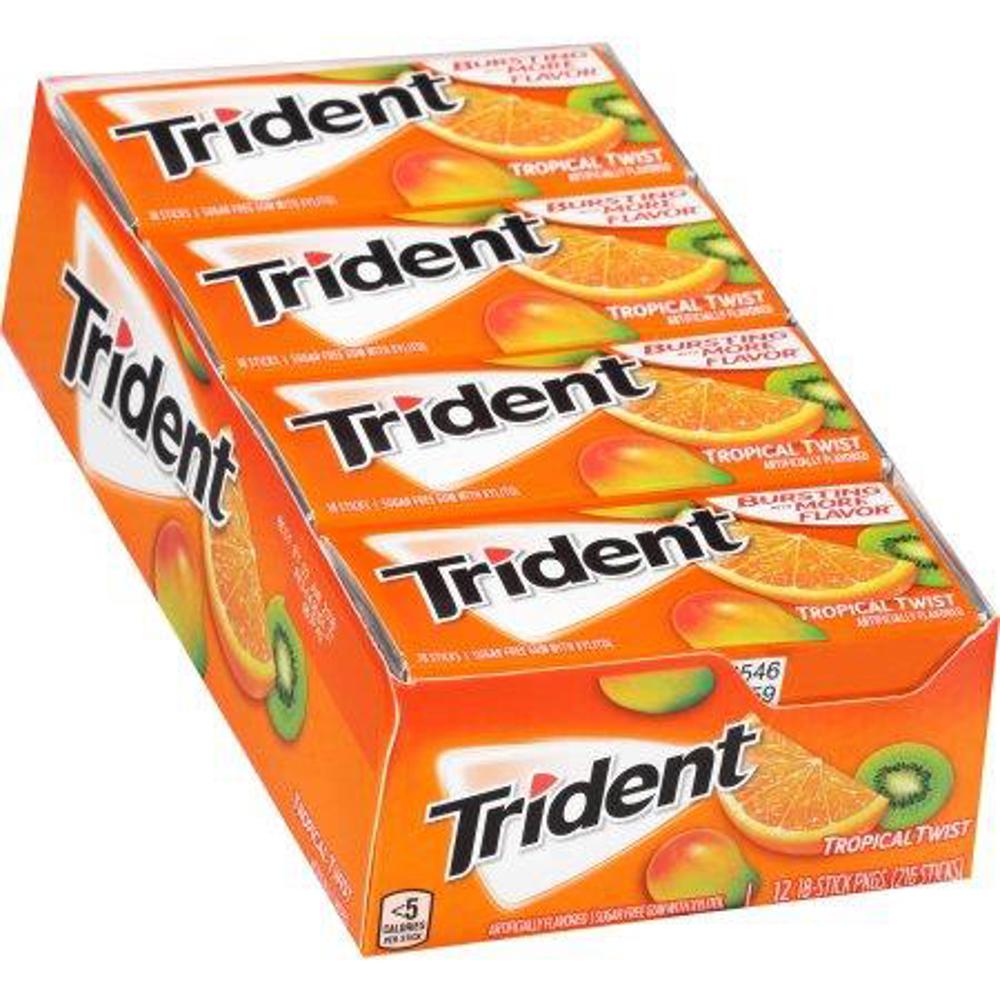 Trident Single 14pc Tropical Twist 12/12ct 14Piece(s)