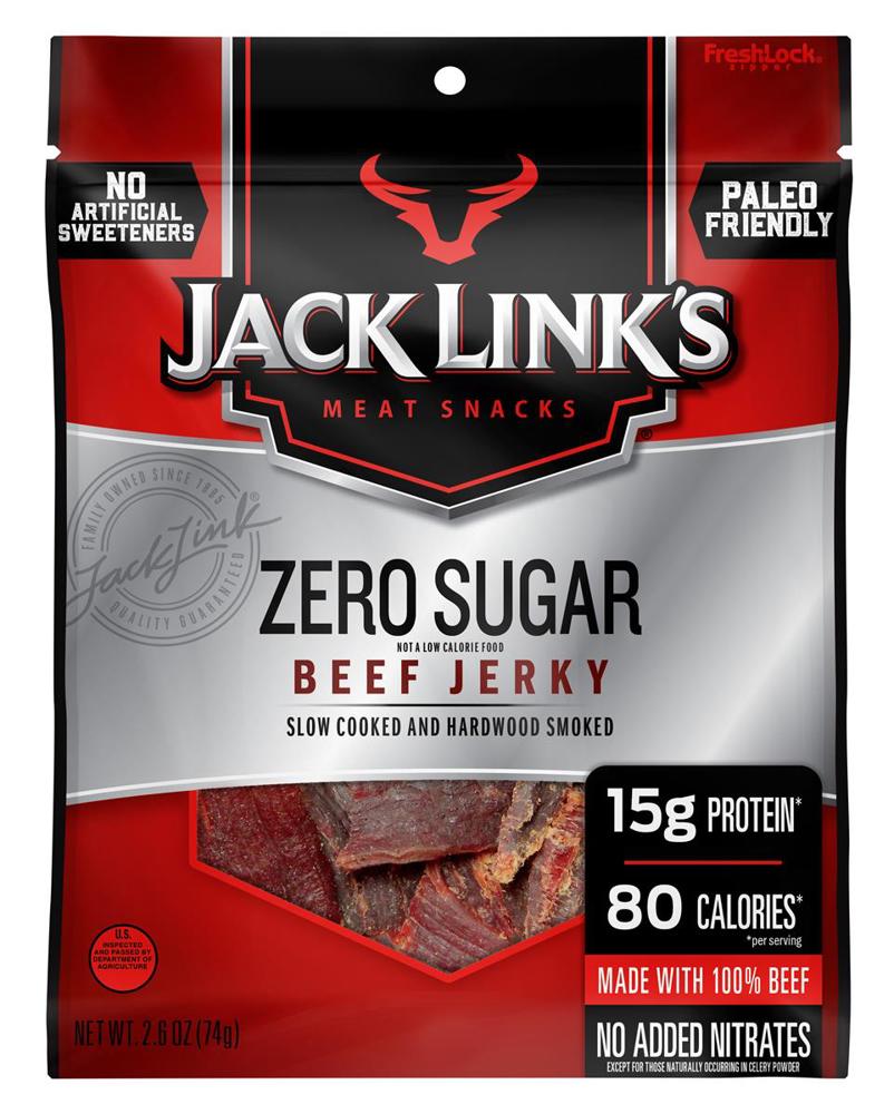 Jack Link's Beef Jerky Zero Sugar 2.6oz 1/8ct