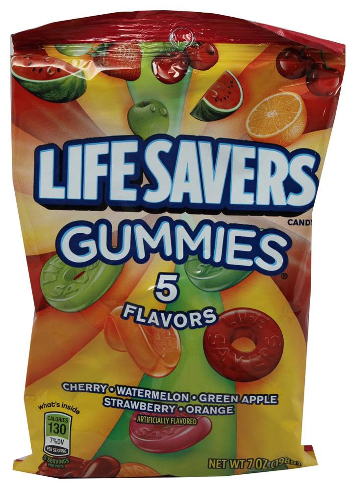 Wrigley Lifesavers Gummies Peg Packs 5 Flavor 12ct 7oz