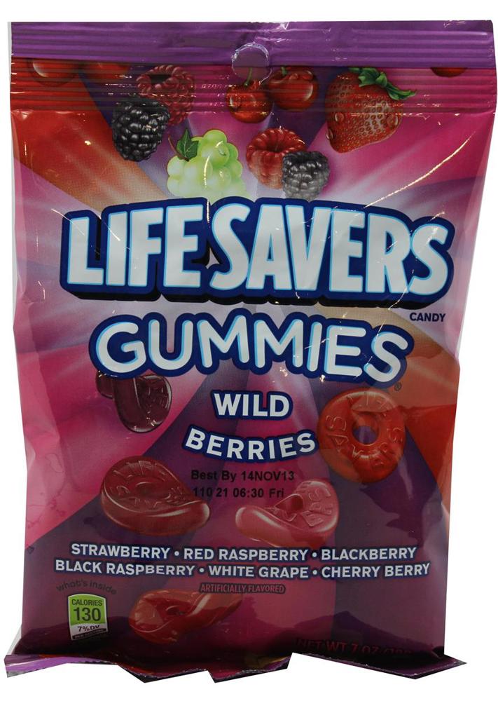 Wrigley Lifesavers Gummies Peg Packs Wild Berries 12ct 7oz