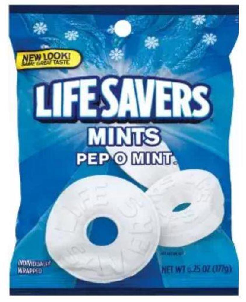 Wrigley Lifesavers Hard Peg Pack Pepomint 12ct 6.25oz