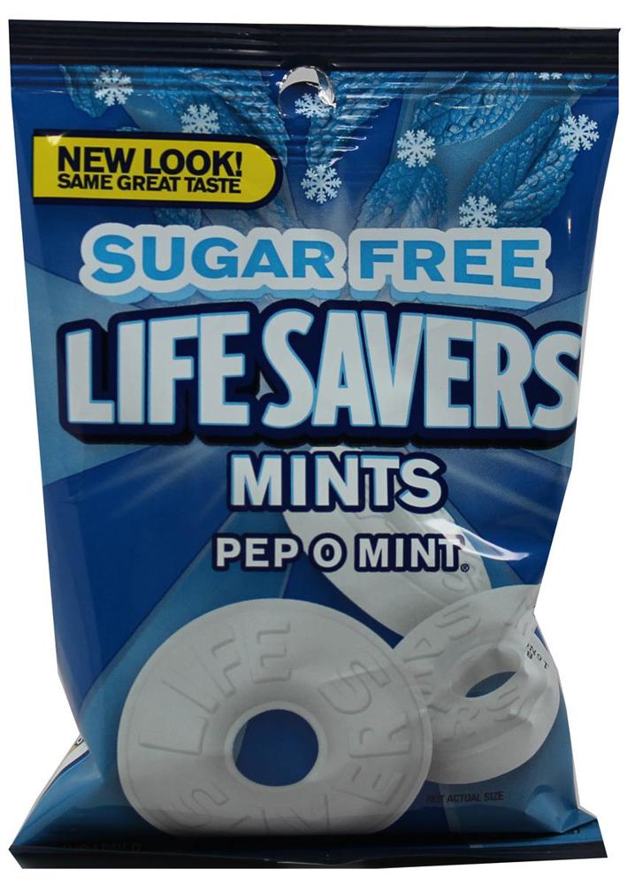 Wrigley Lifesavers Hard Peg Pack Sugar Free Pepomint 12ct 2.75oz