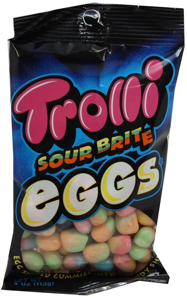 Trolli Sour Brite Peg Crawler Eggs 12ct 4oz