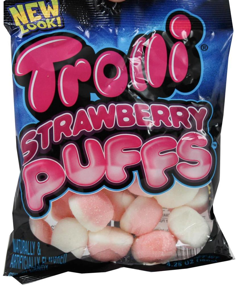 Trolli Peg Strawberry Puffs 12ct 4.25oz