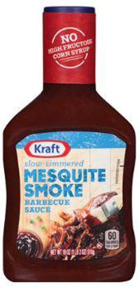 Kraft BBQ Sauce Mesquite Smoked 12ct 18oz