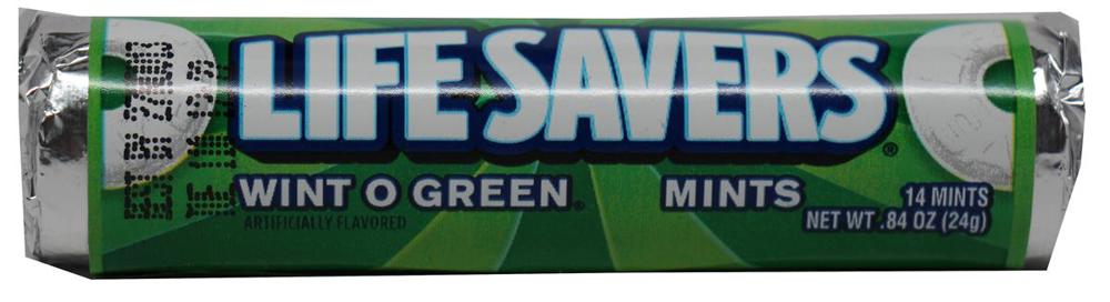 Wrigley Lifesavers Hard Single Serve Wintergreen 15/20ct 0.84oz