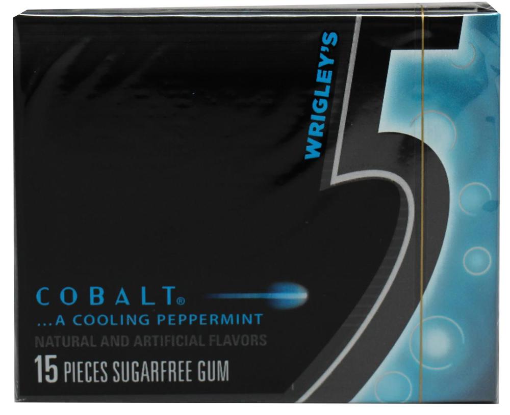 Wrigley Five 15 Stick Sugar Free Cobalt 12/10ct 1.43oz