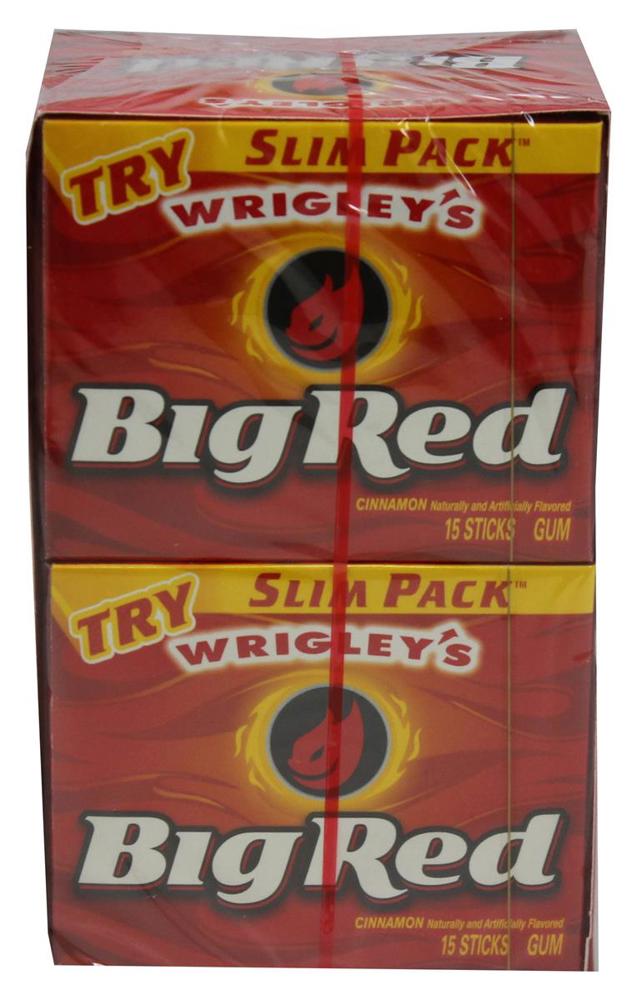 Wrigley Slim Pack 15 Stick Big Red 12/10ct