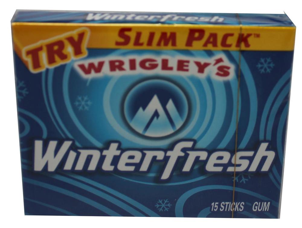 Wrigley Slim Pack 15 Stick Winterfresh 12/10ct